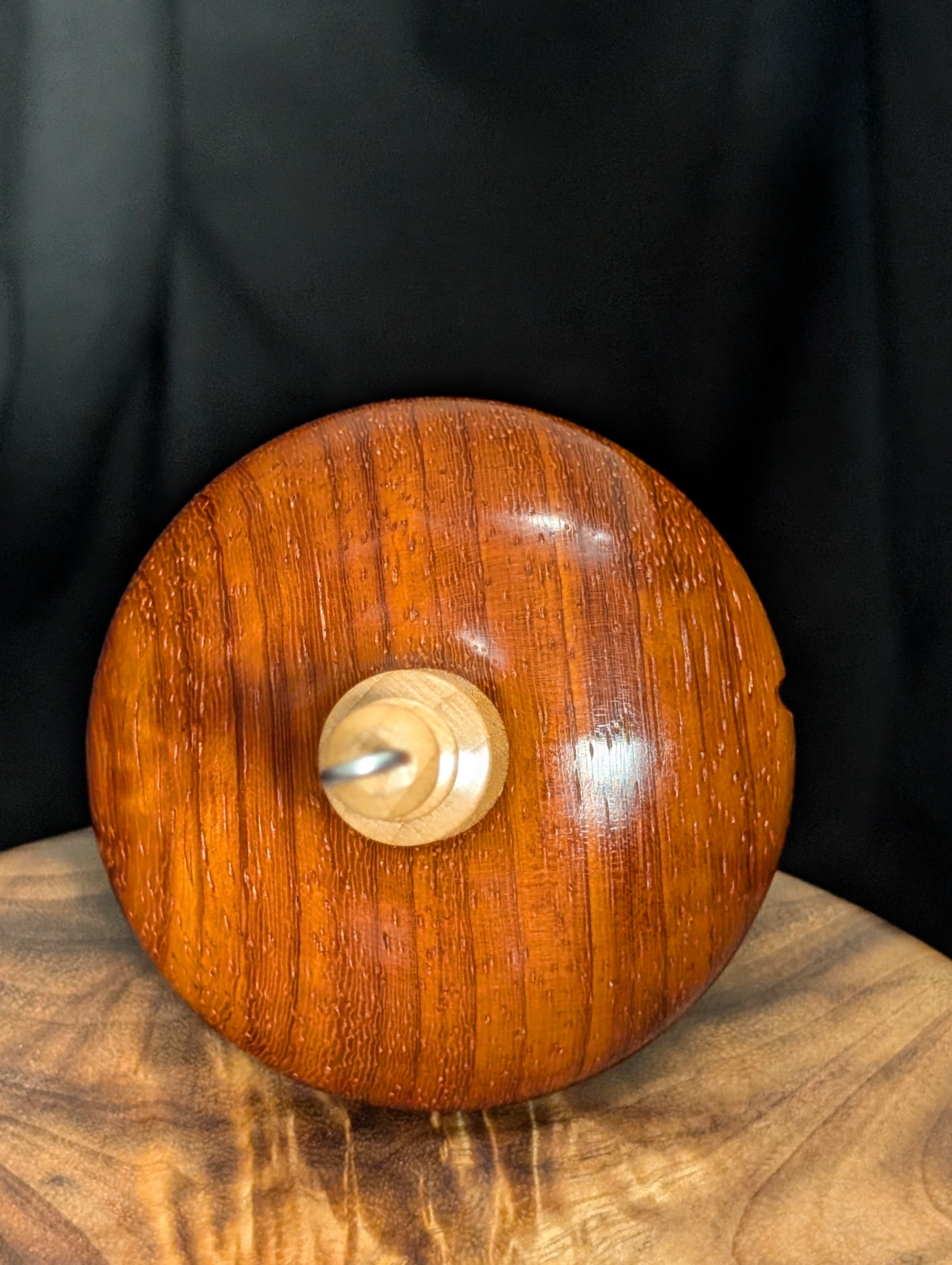 Padauk Top Whorl Drop Spindle