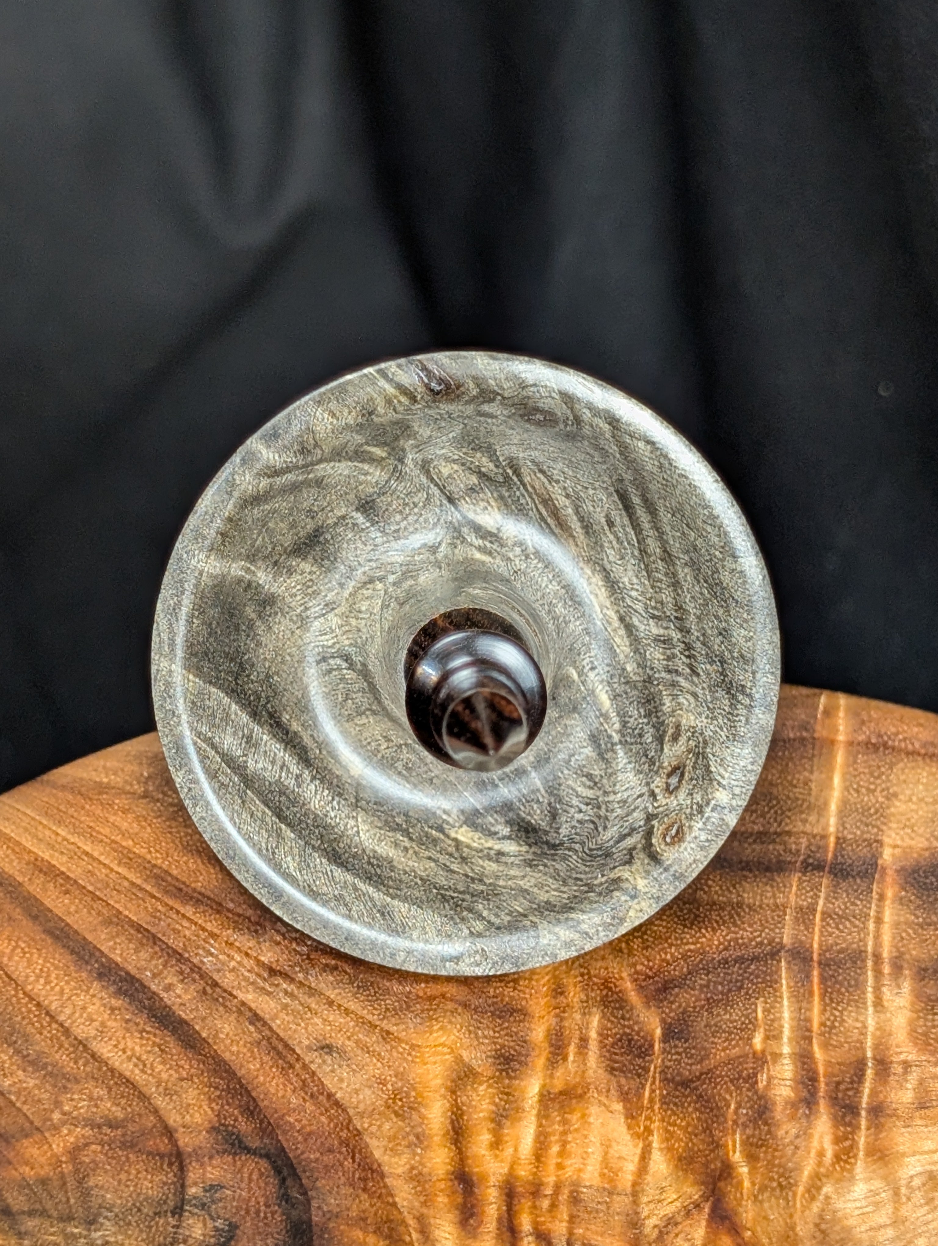 Buckeye Burl Tibetan Supported Spindle