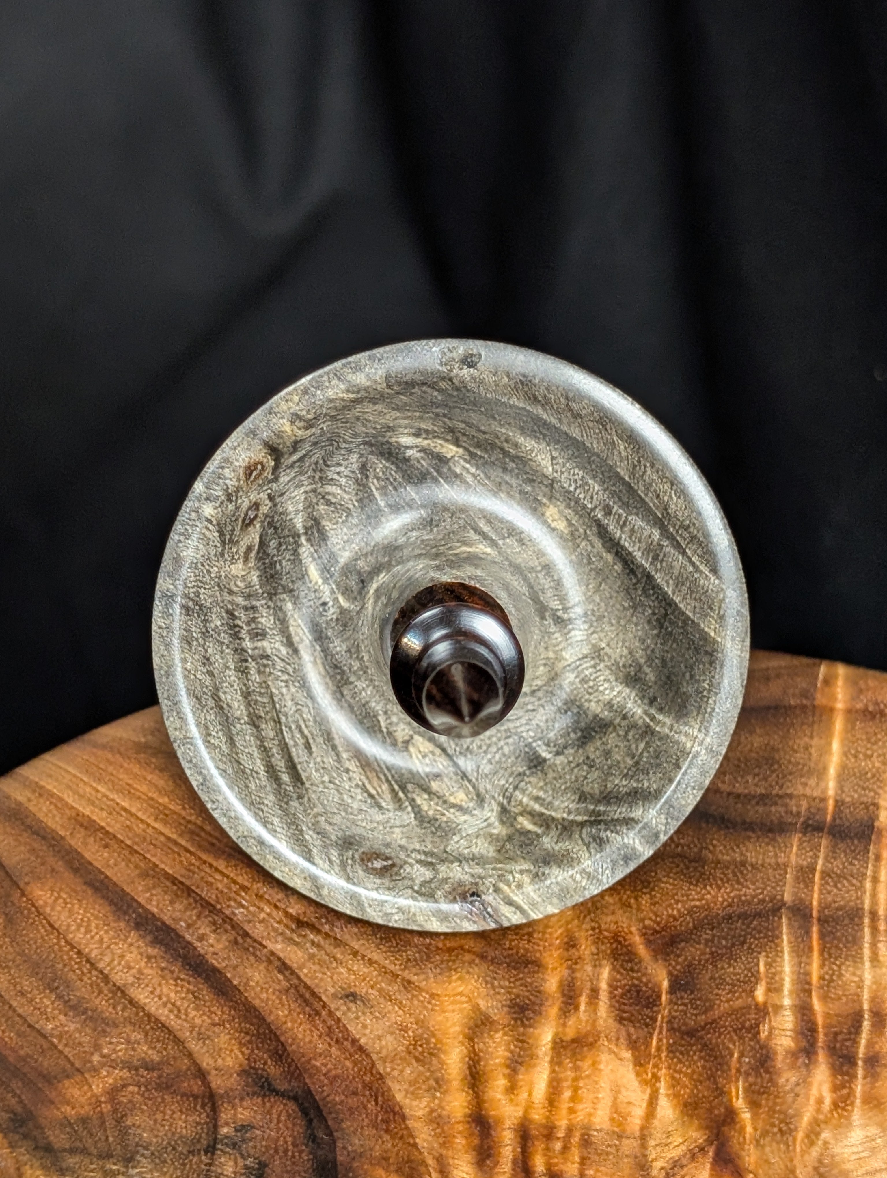 Buckeye Burl Tibetan Supported Spindle