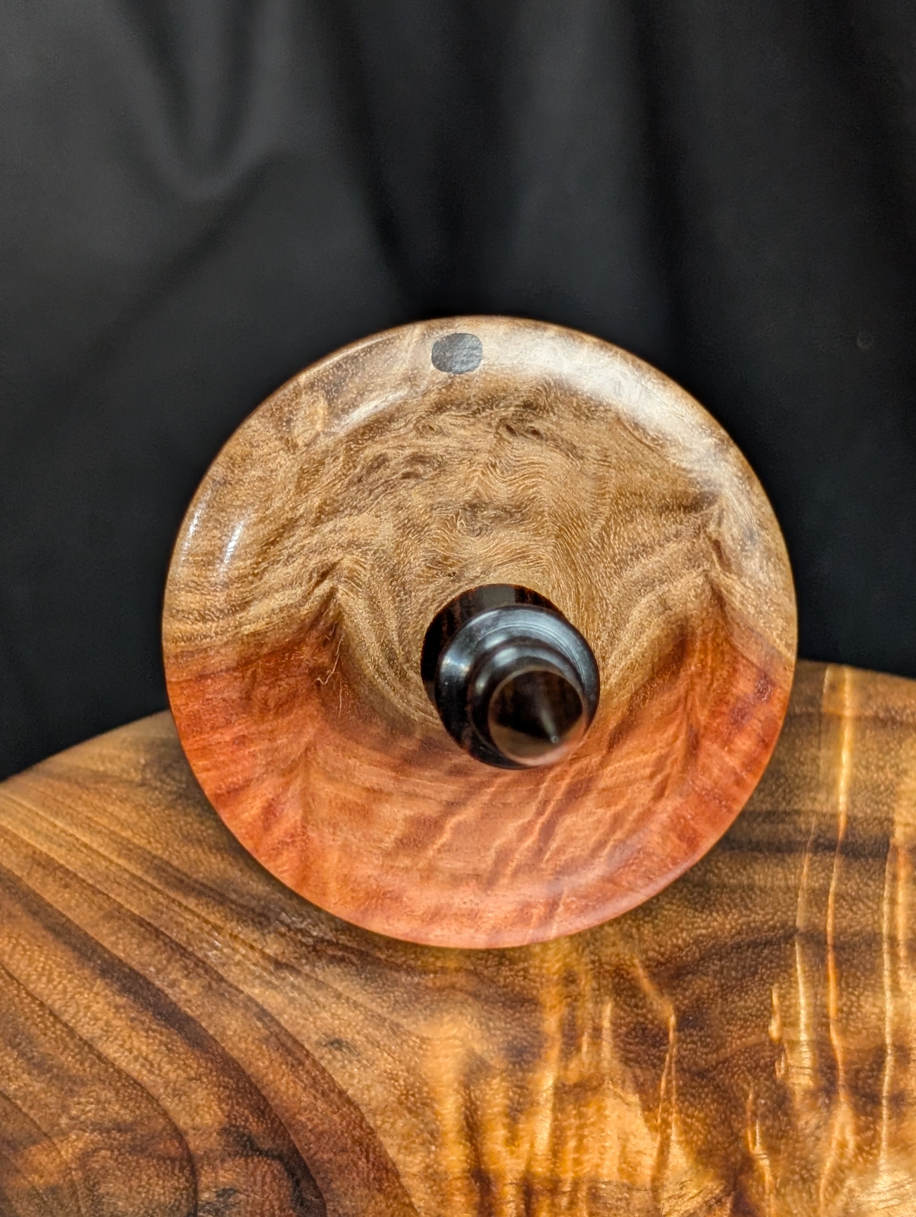 Red Mallee Burl Tibetan Supported Spindle