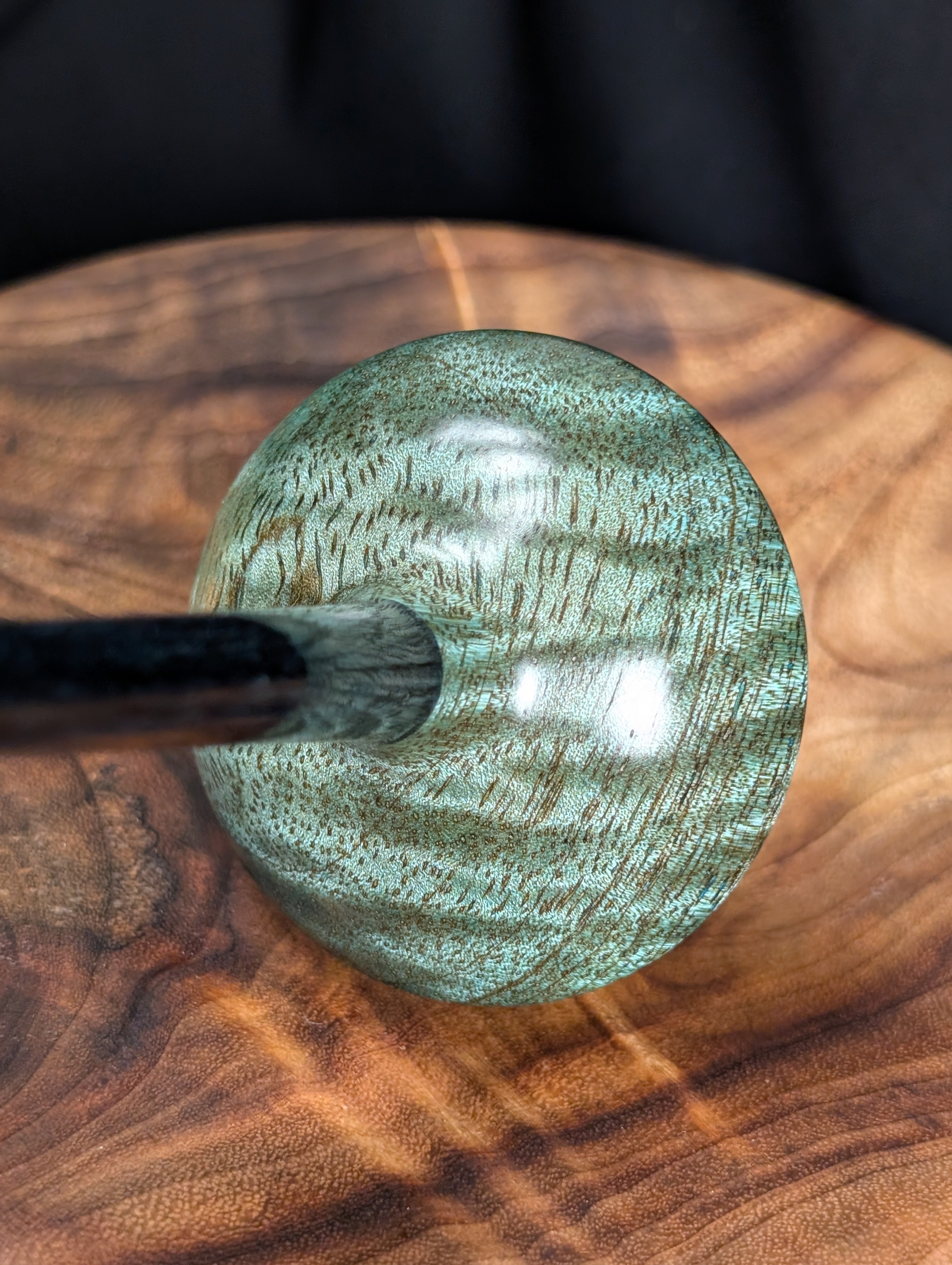 Curly Mango (Blue) Tibetan Support Spindle