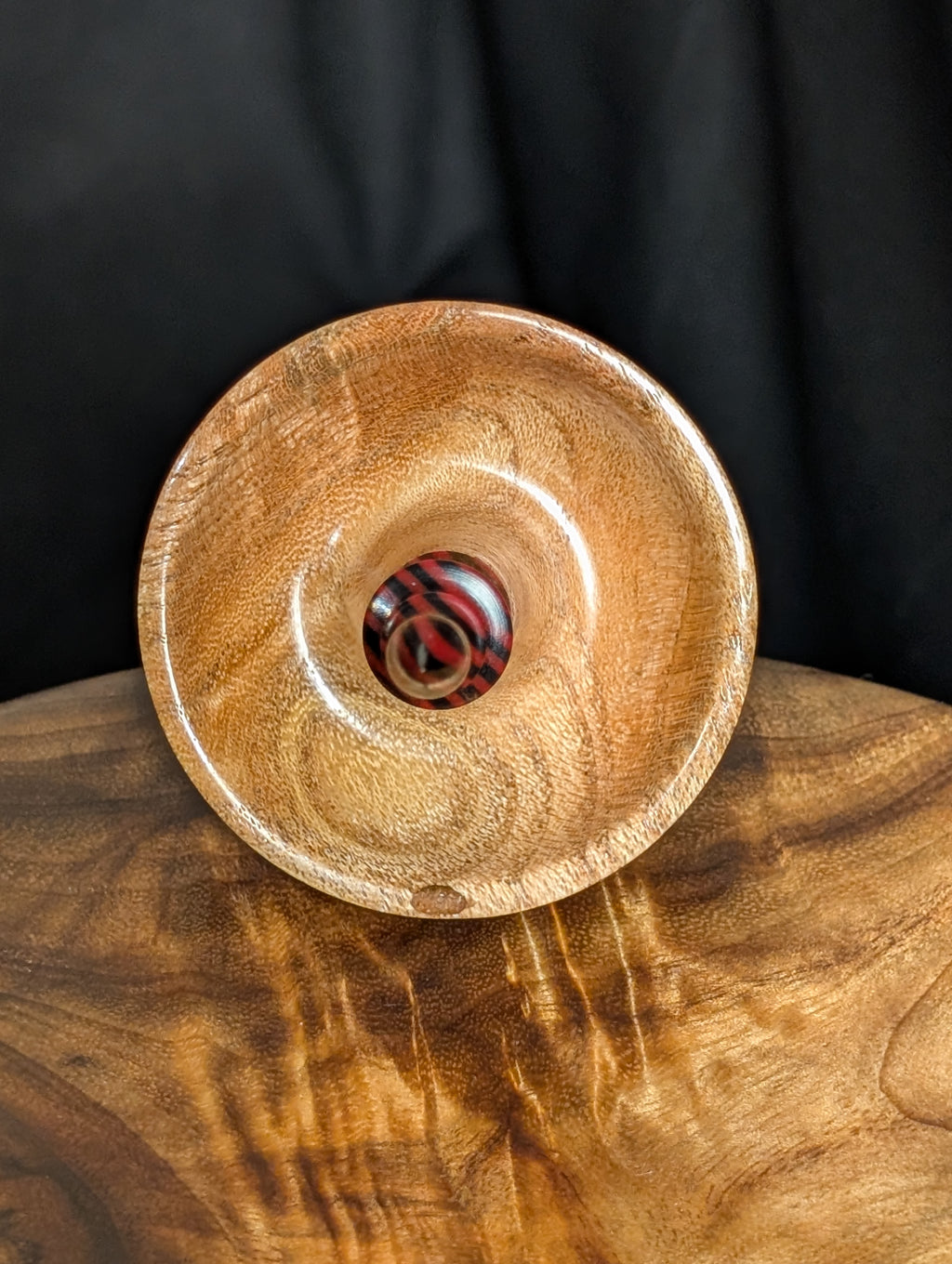 Honey Locust (UV Reactive) Tibetan Support Spindle