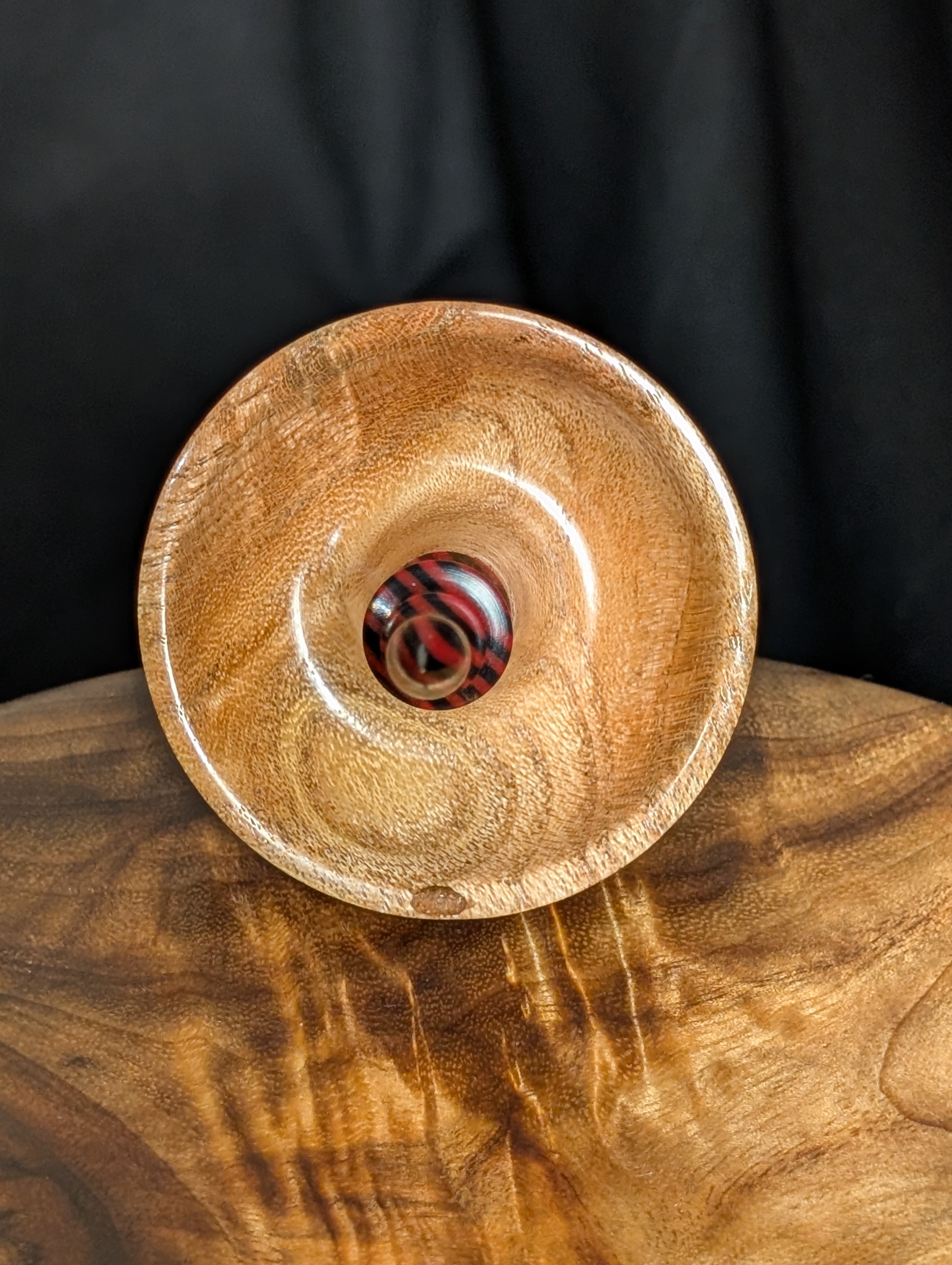 Honey Locust (UV Reactive) Tibetan Support Spindle