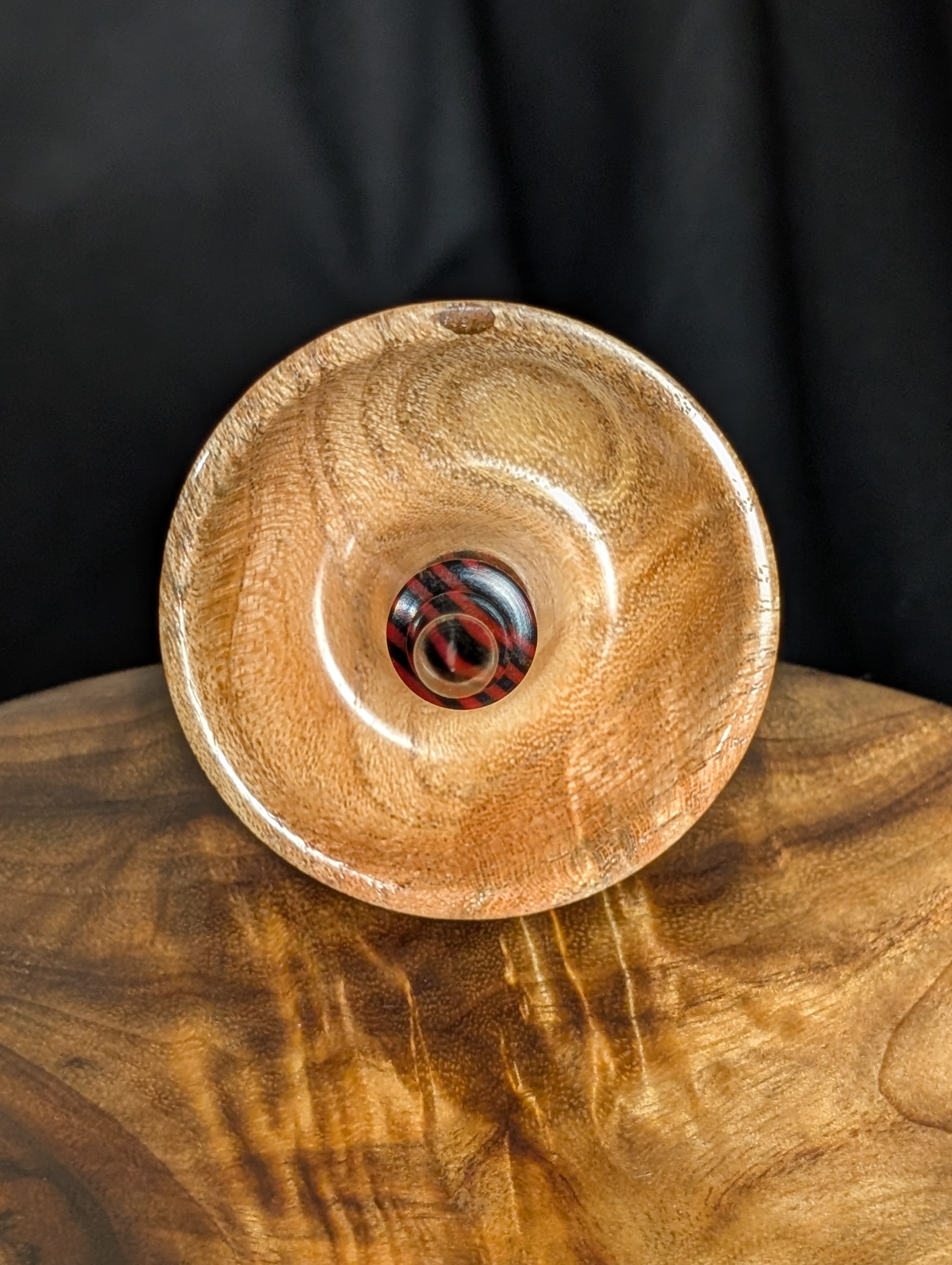 Honey Locust (UV Reactive) Tibetan Support Spindle