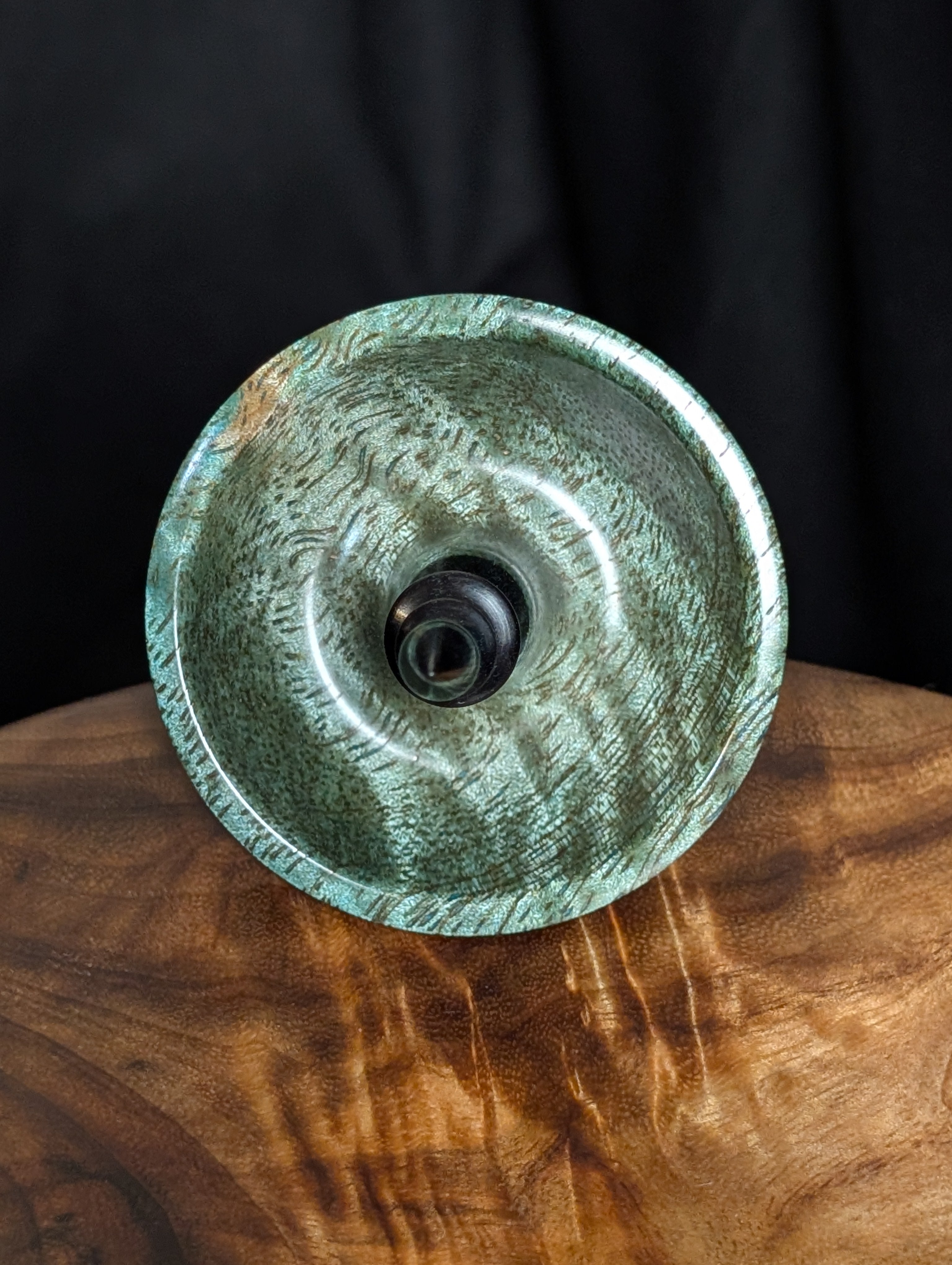 Curly Mango (Blue) Tibetan Support Spindle