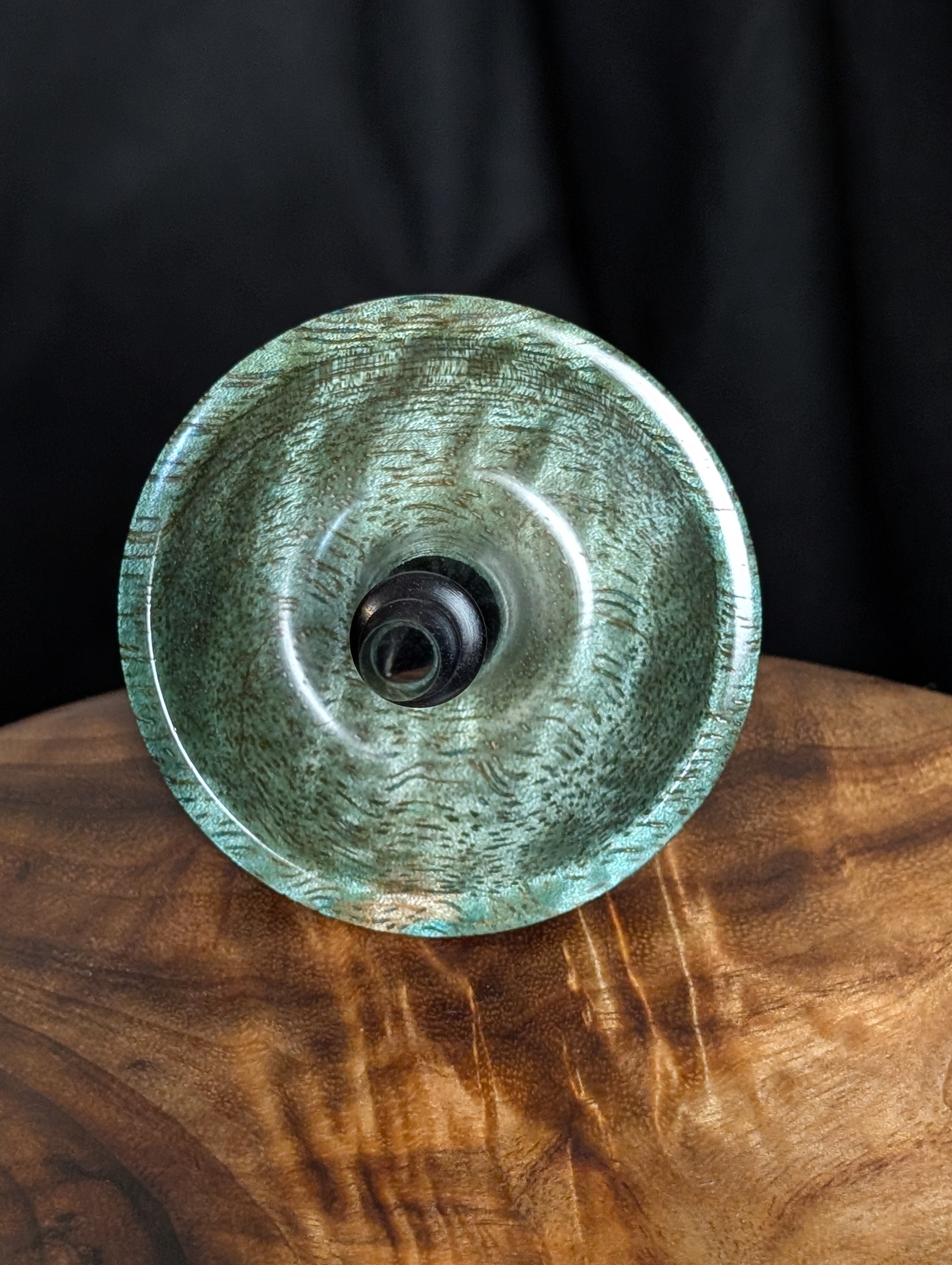 Curly Mango (Blue) Tibetan Support Spindle