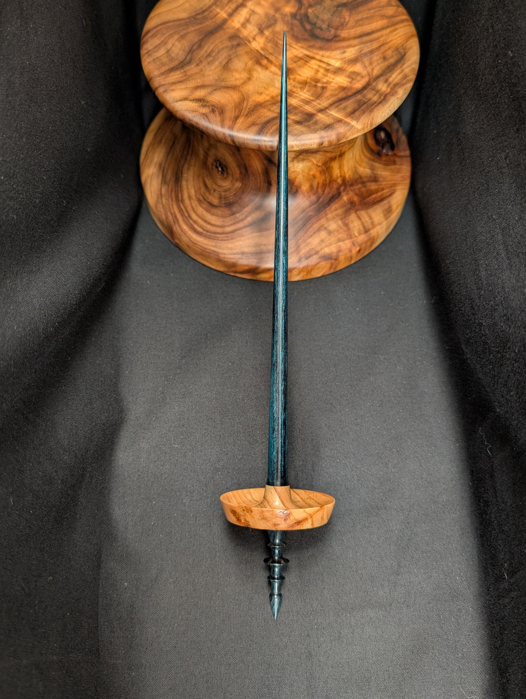 10" Mystery Burl Tibetan Support Spindle