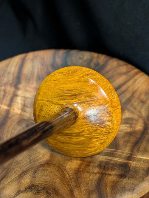 10" Spalted Tamarind Tibetan Support Spindle