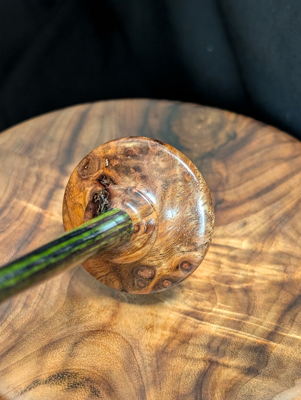 10" Weru Burl Tibeadan Support Spindle