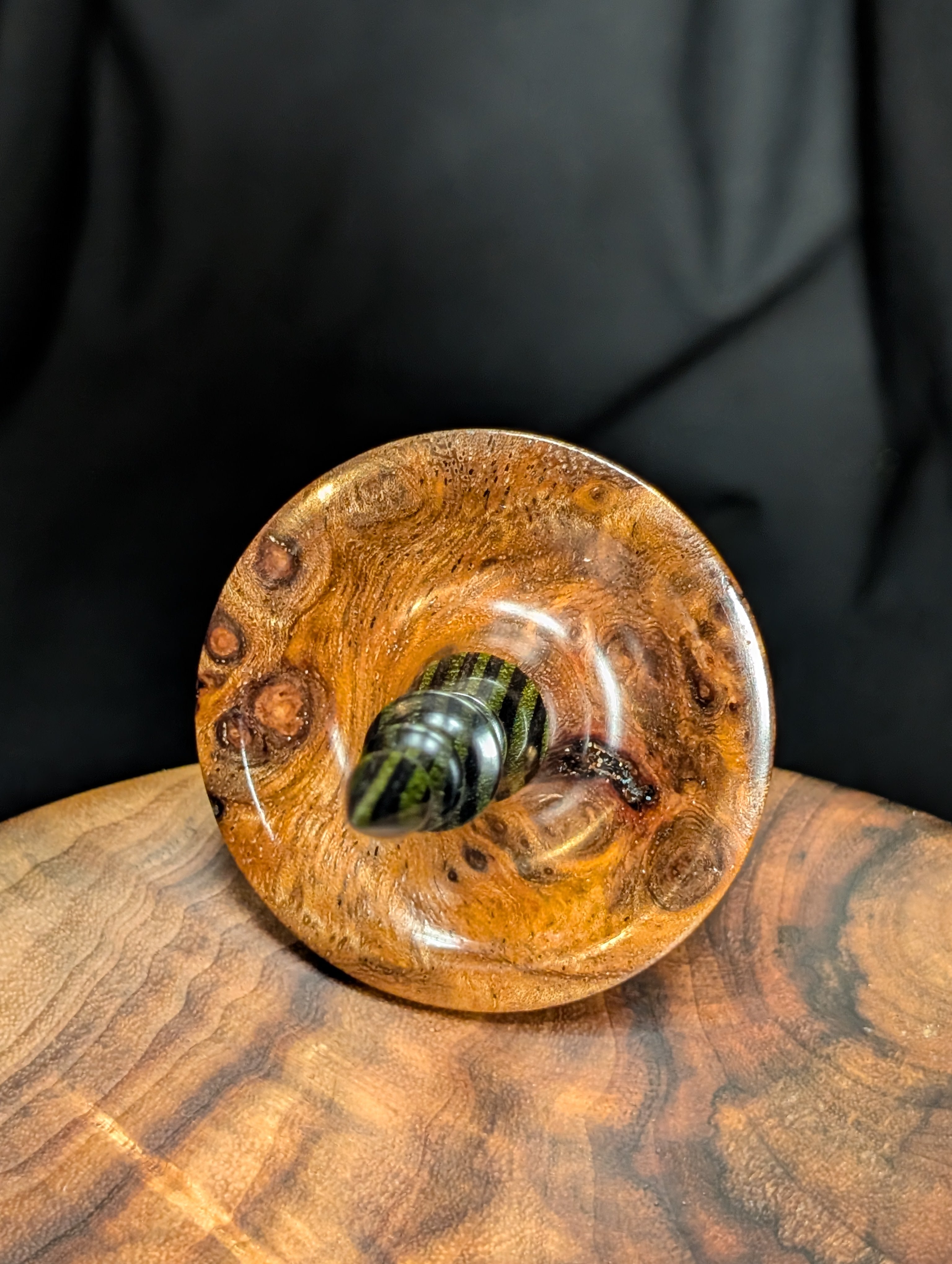 10" Weru Burl Tibeadan Support Spindle