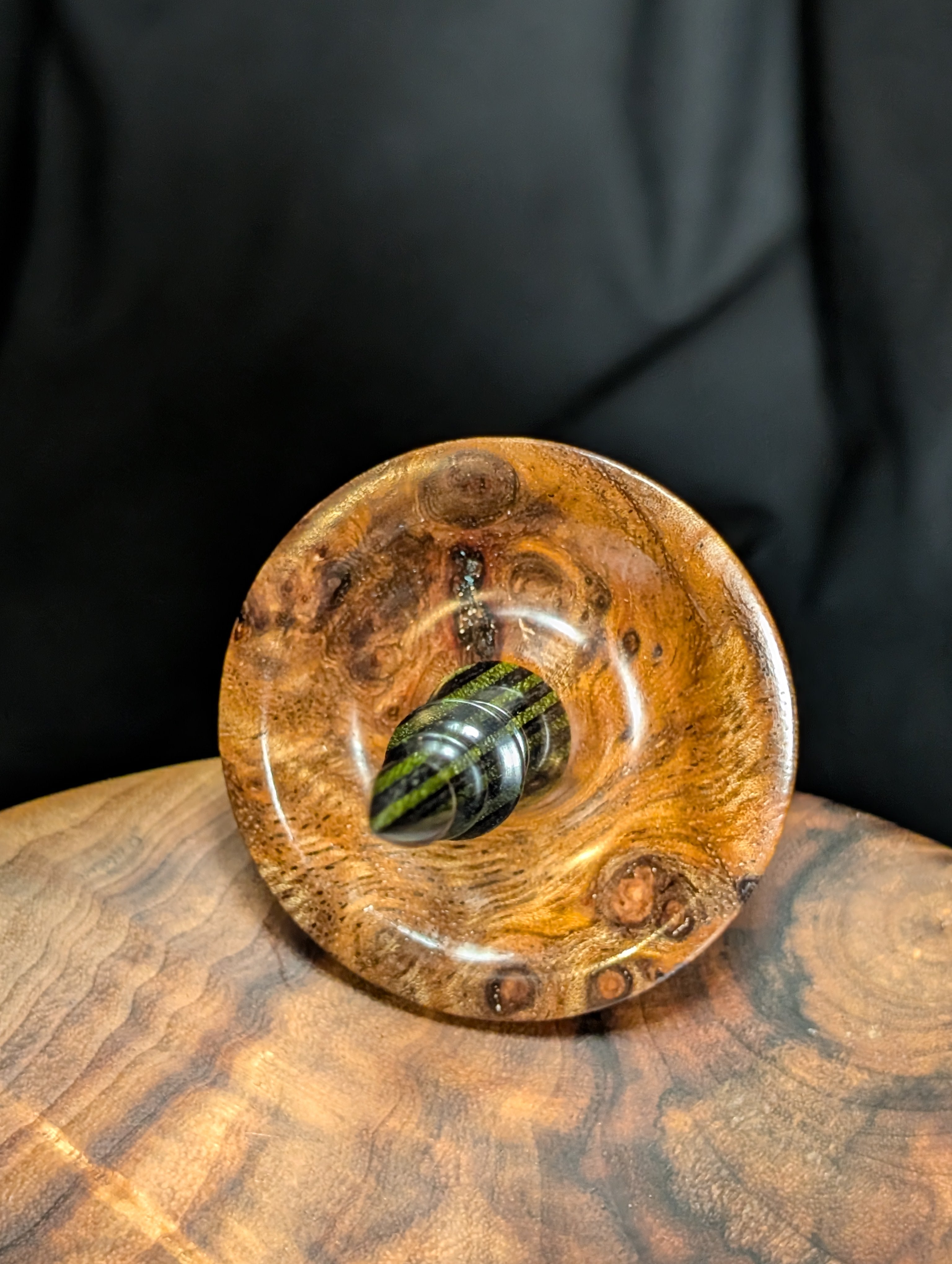 10" Weru Burl Tibeadan Support Spindle