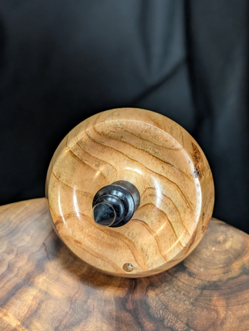 10" Mystery Burl Tibetan Support Spindle