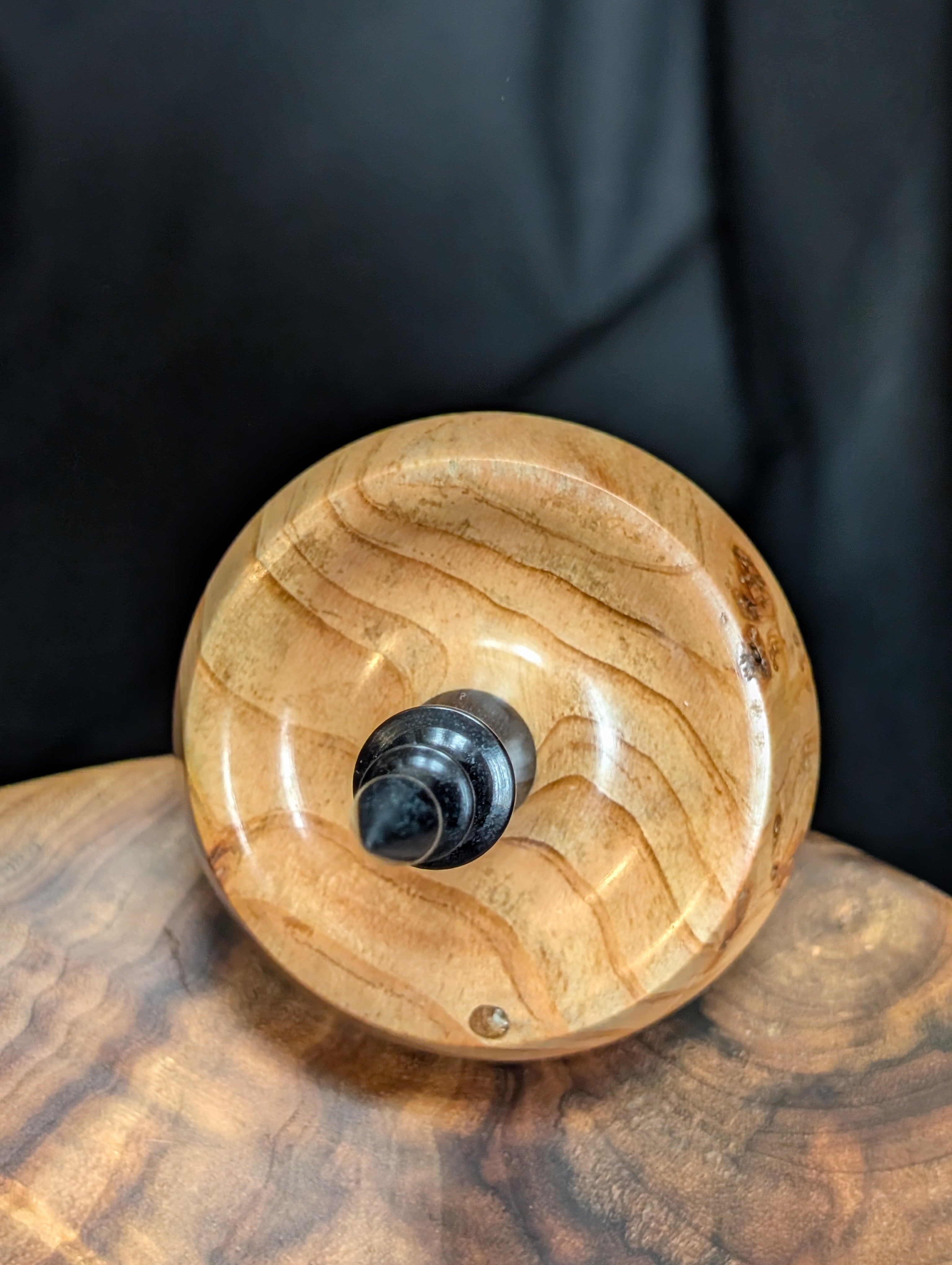 10" Mystery Burl Tibetan Support Spindle