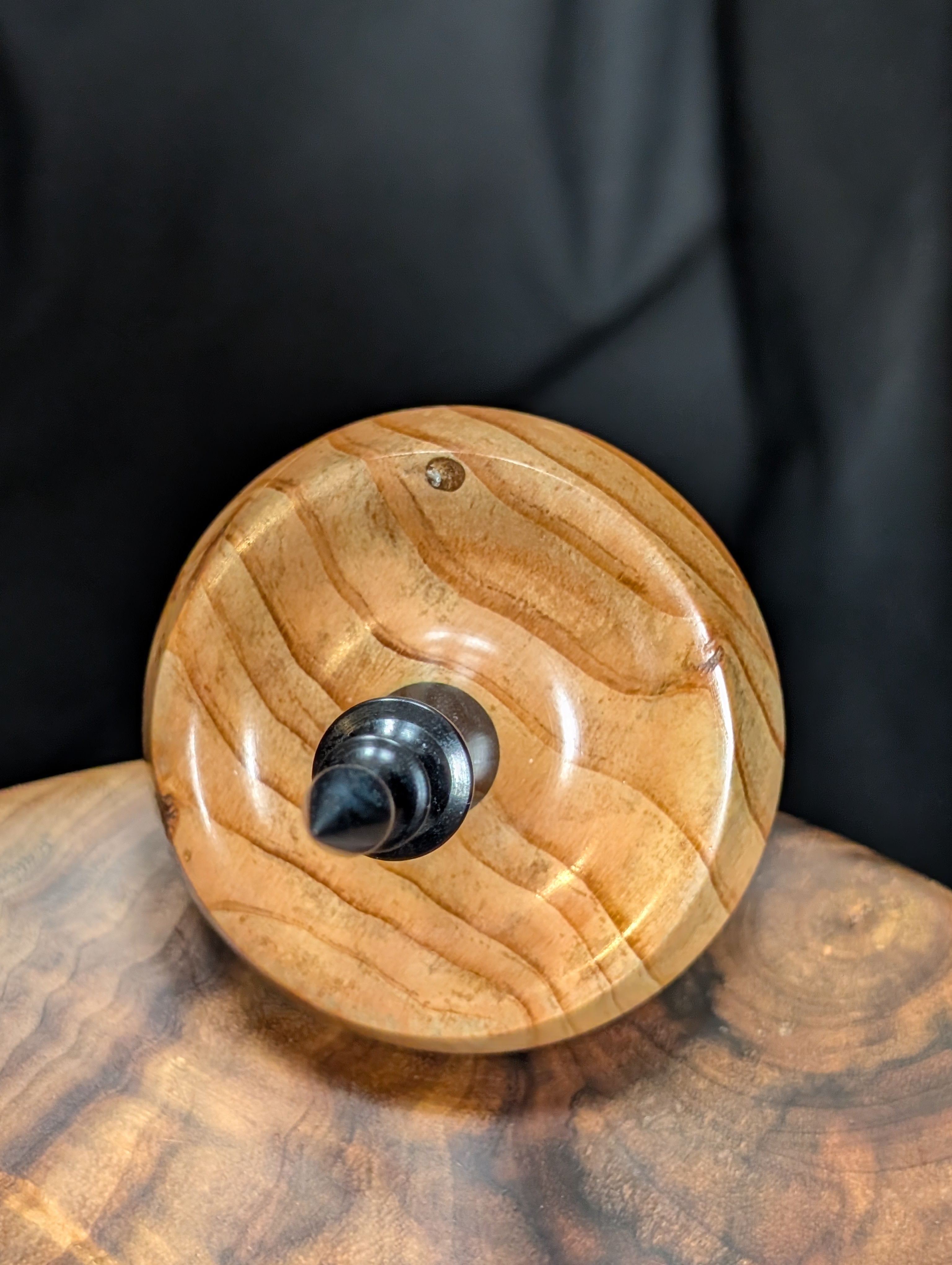10" Mystery Burl Tibetan Support Spindle