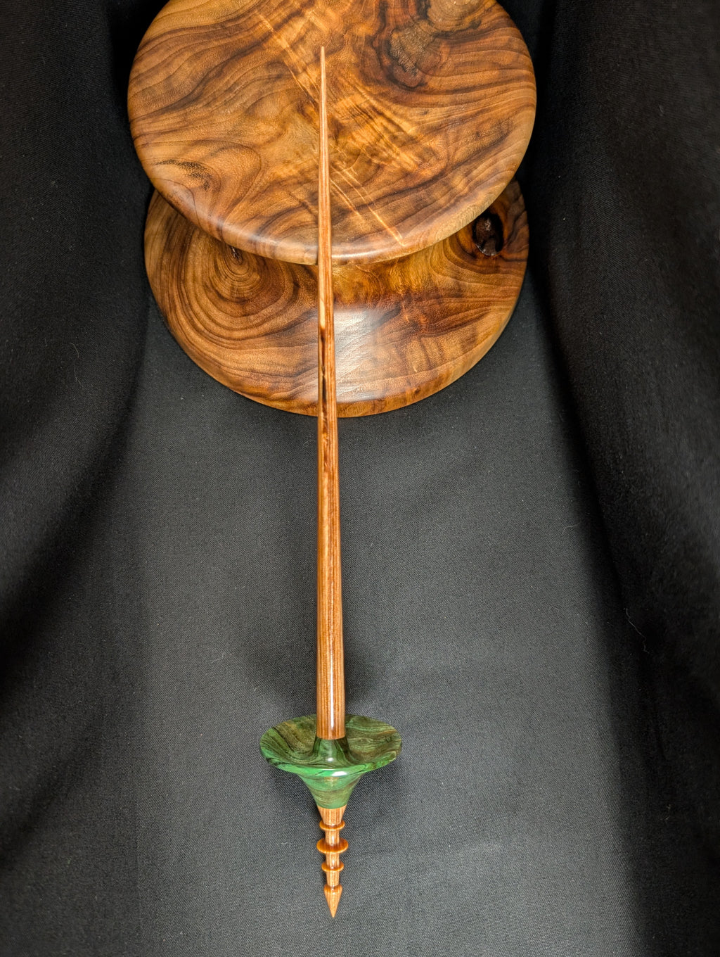 Mimba Burl Tibetan Support Spindle