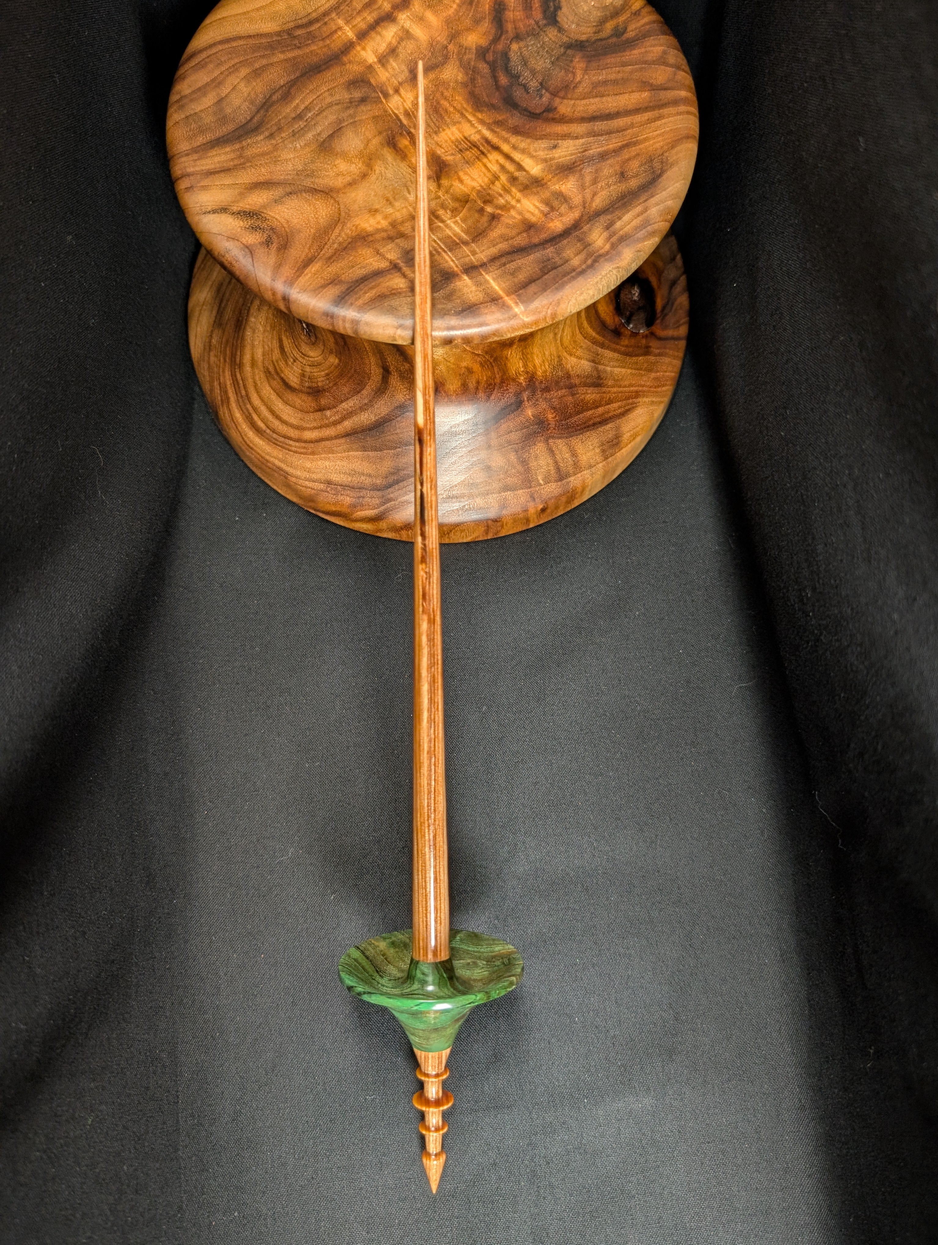 Mimba Burl Tibetan Support Spindle