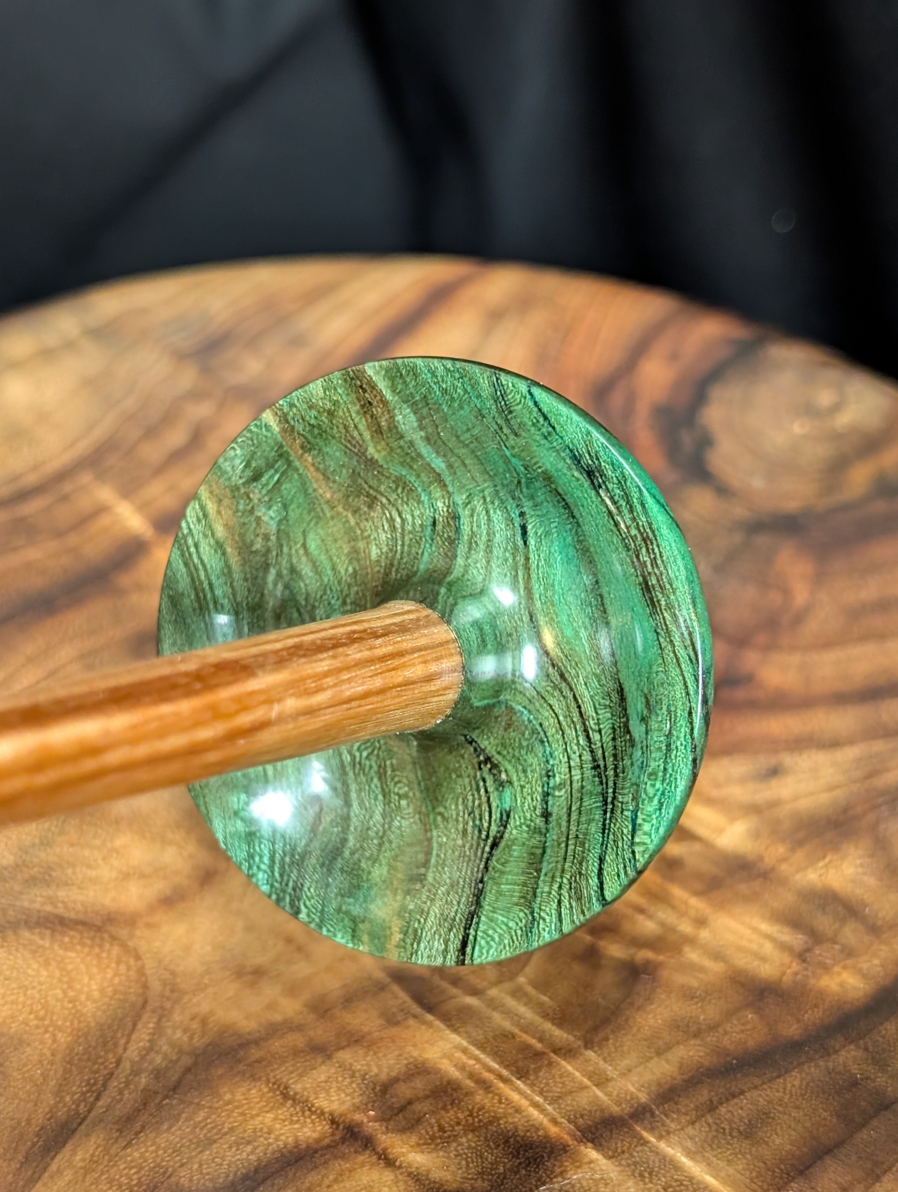 Mimba Burl Tibetan Support Spindle