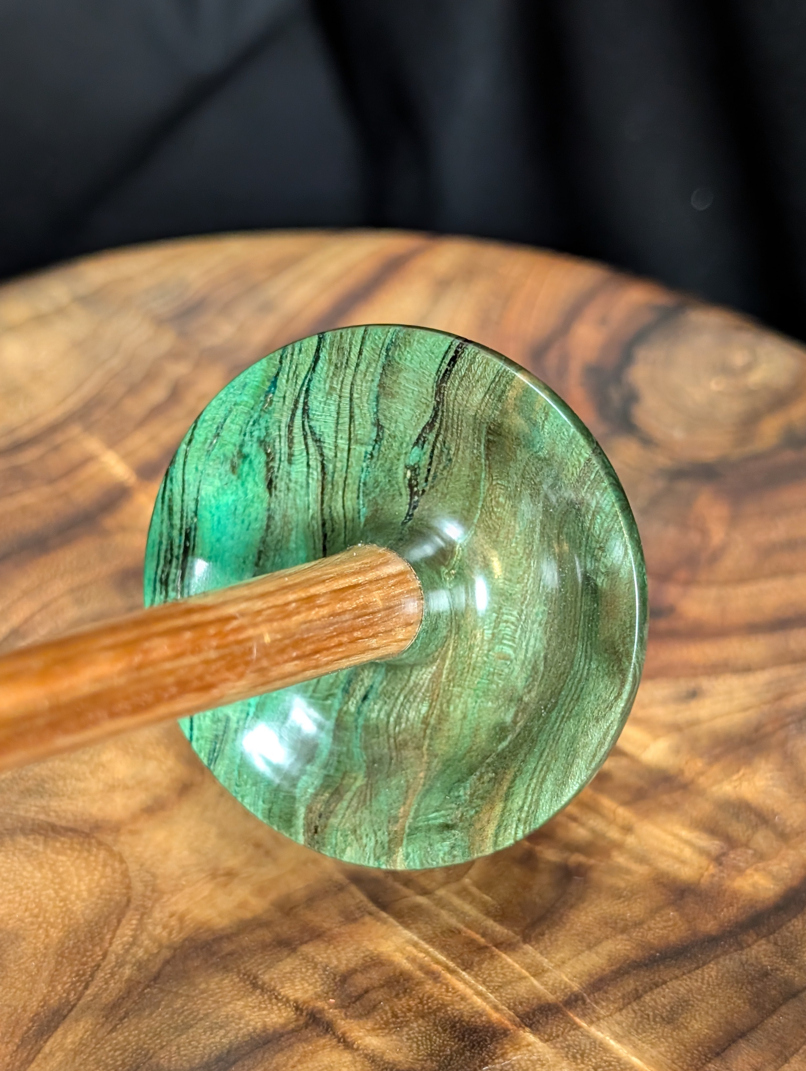 Mimba Burl Tibetan Support Spindle