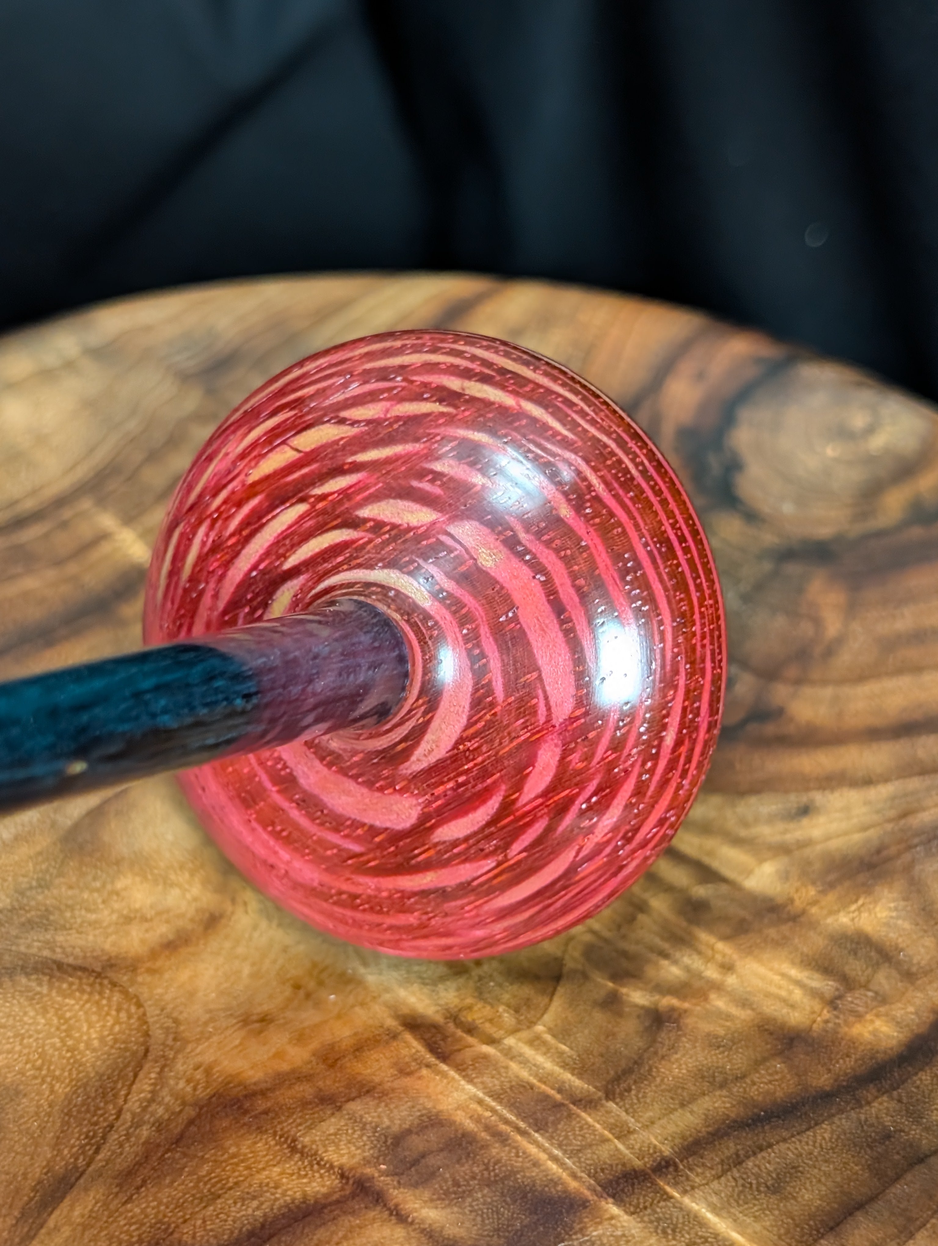 Lace Wood Tibetan Support Spindle