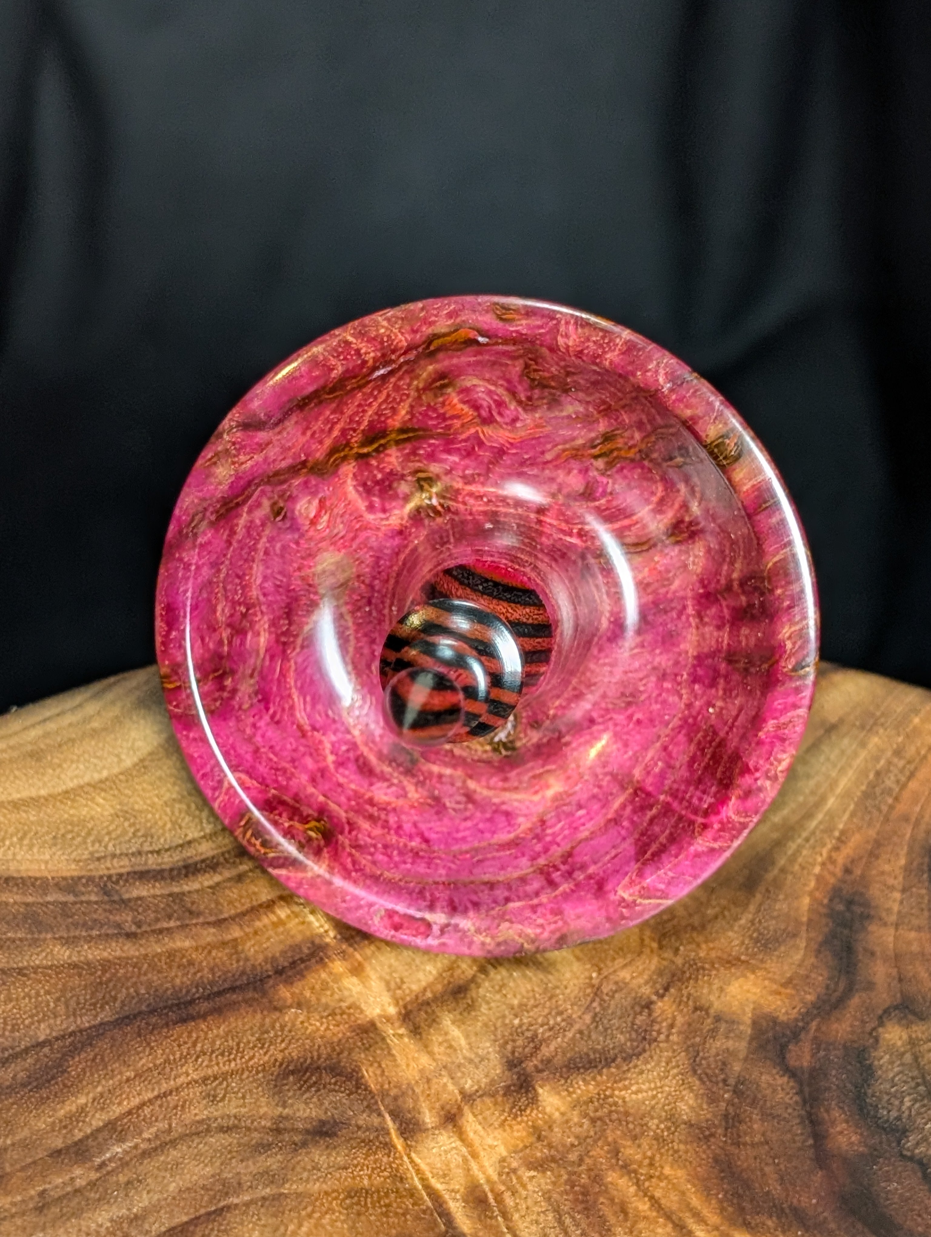 Ash Burl Tibetan Support Spindle