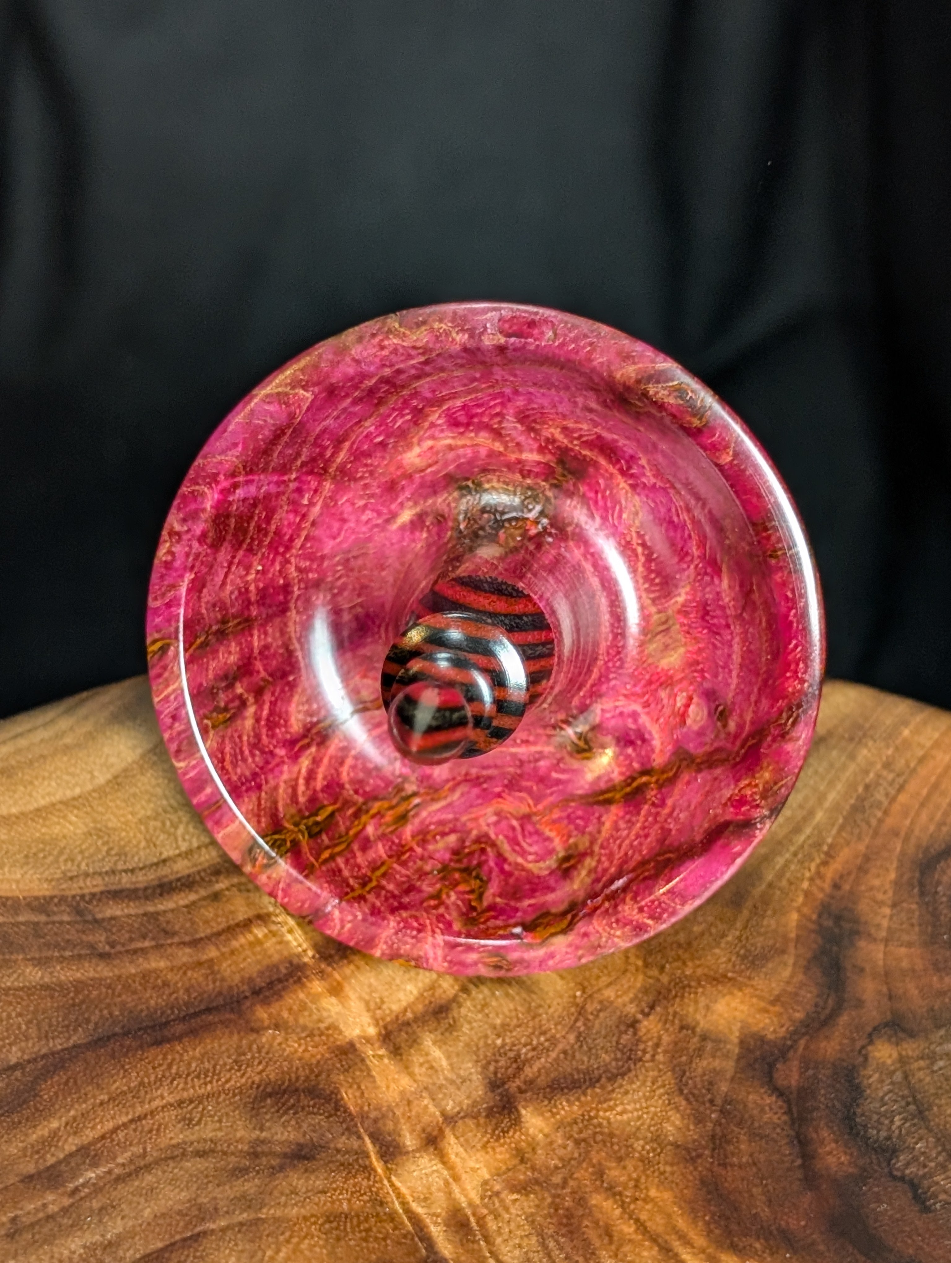 Ash Burl Tibetan Support Spindle