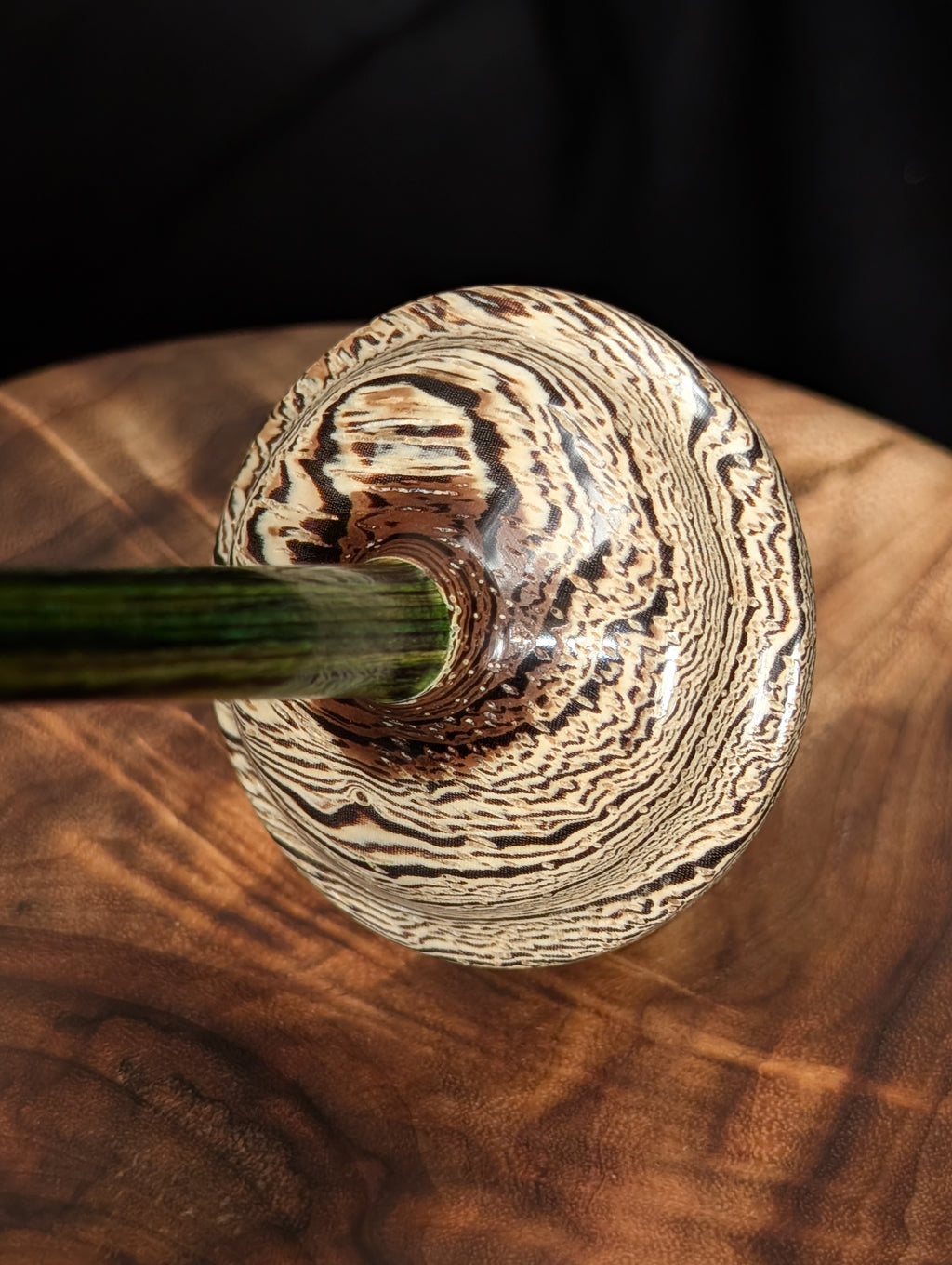 Bleached Wenge Tibetan Support Spindle
