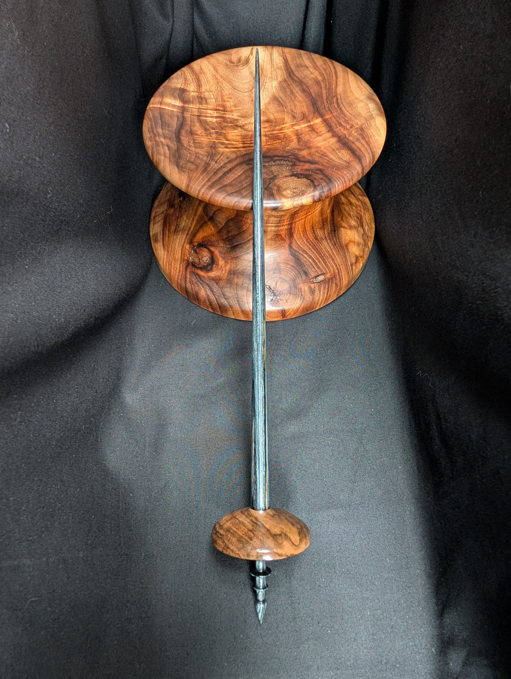 Turkish Walnut Tibetan Support Spindle
