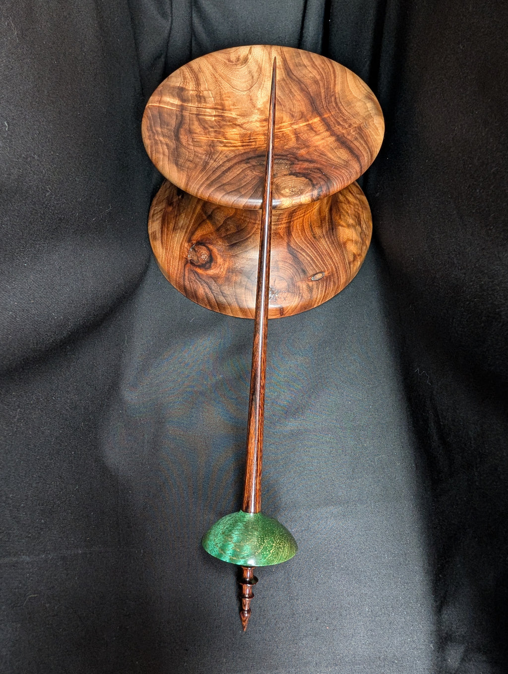 Curly Mango Tibetan Support Spindle