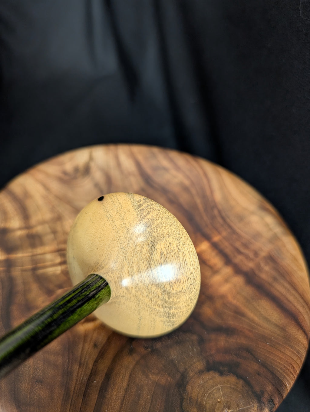 Black & White Ebony Tibetan Support Spindle
