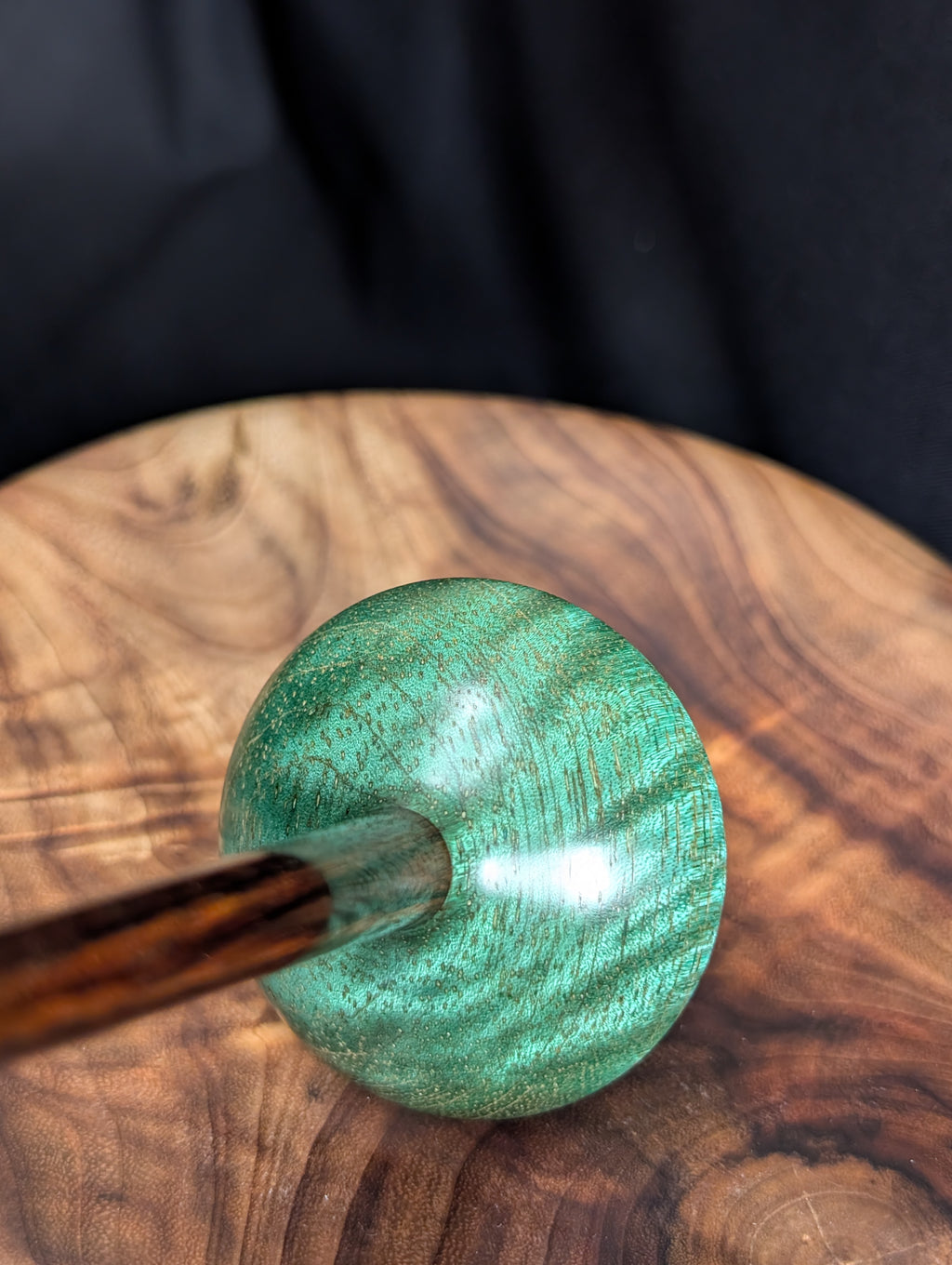 Curly Mango Tibetan Support Spindle