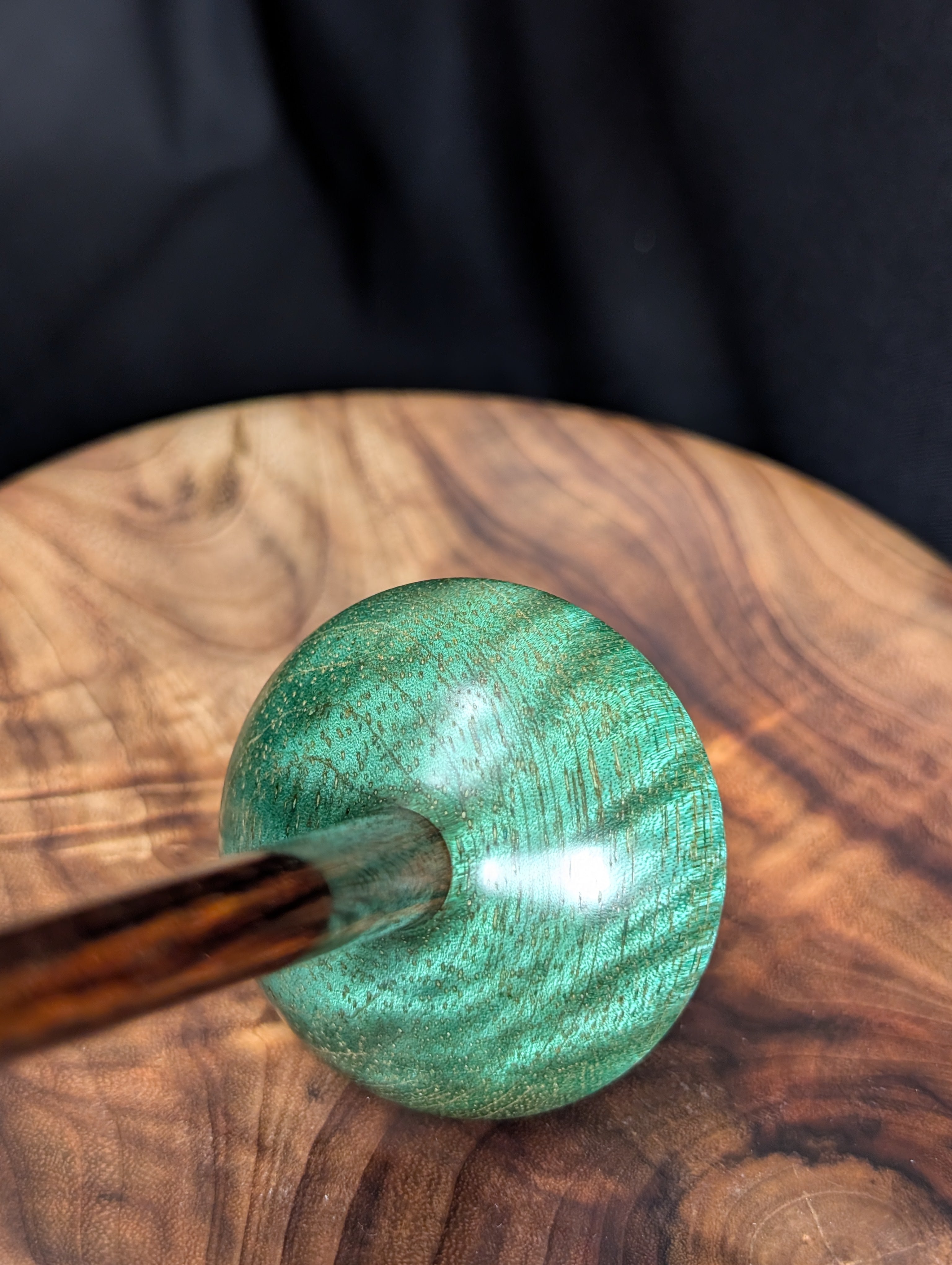 Curly Mango Tibetan Support Spindle