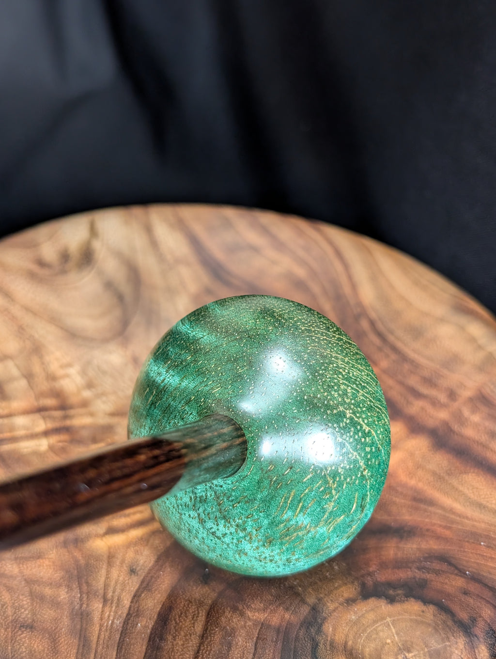 Curly Mango Tibetan Support Spindle
