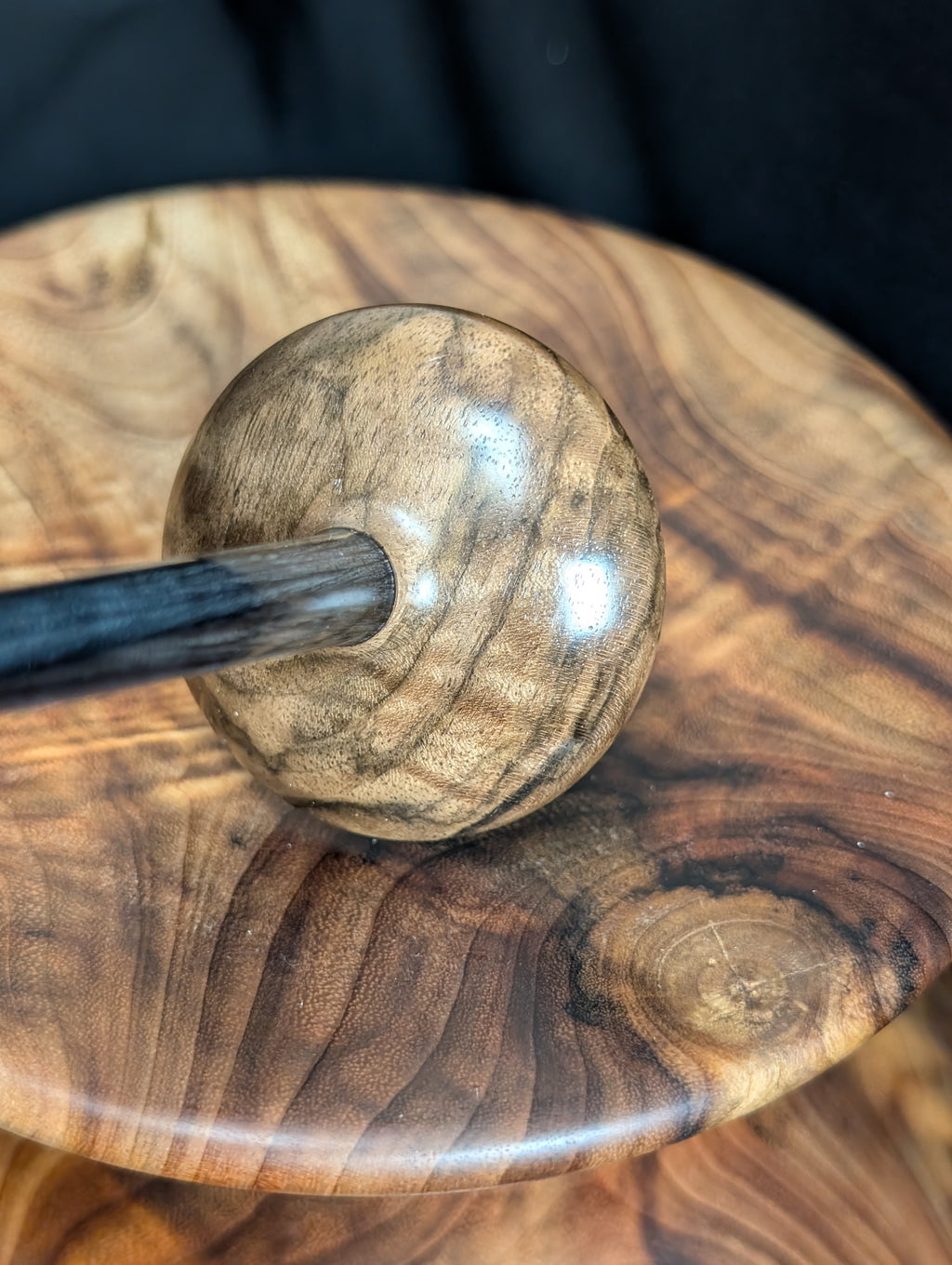 Turkish Walnut Tibetan Support Spindle
