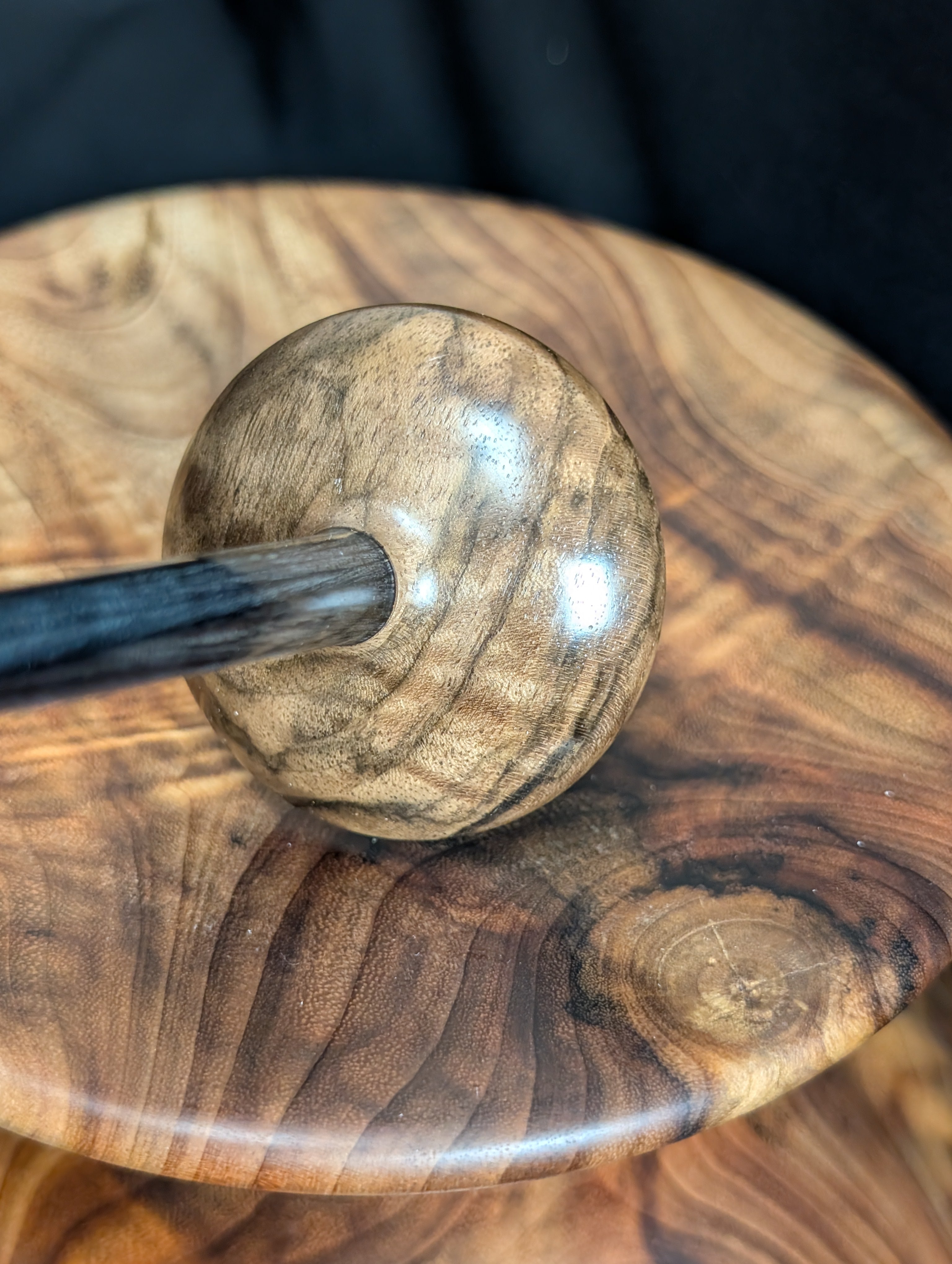 Turkish Walnut Tibetan Support Spindle