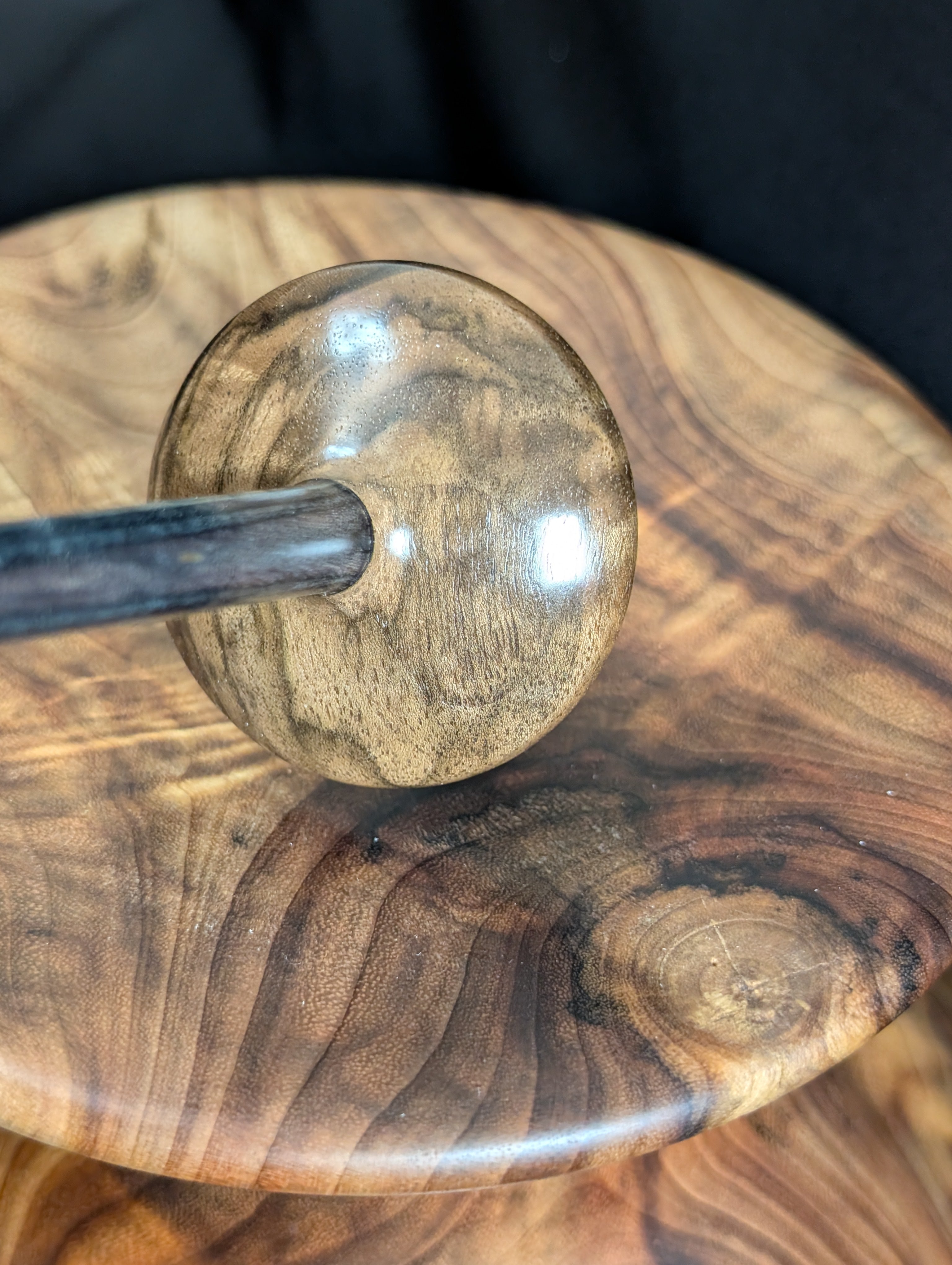 Turkish Walnut Tibetan Support Spindle