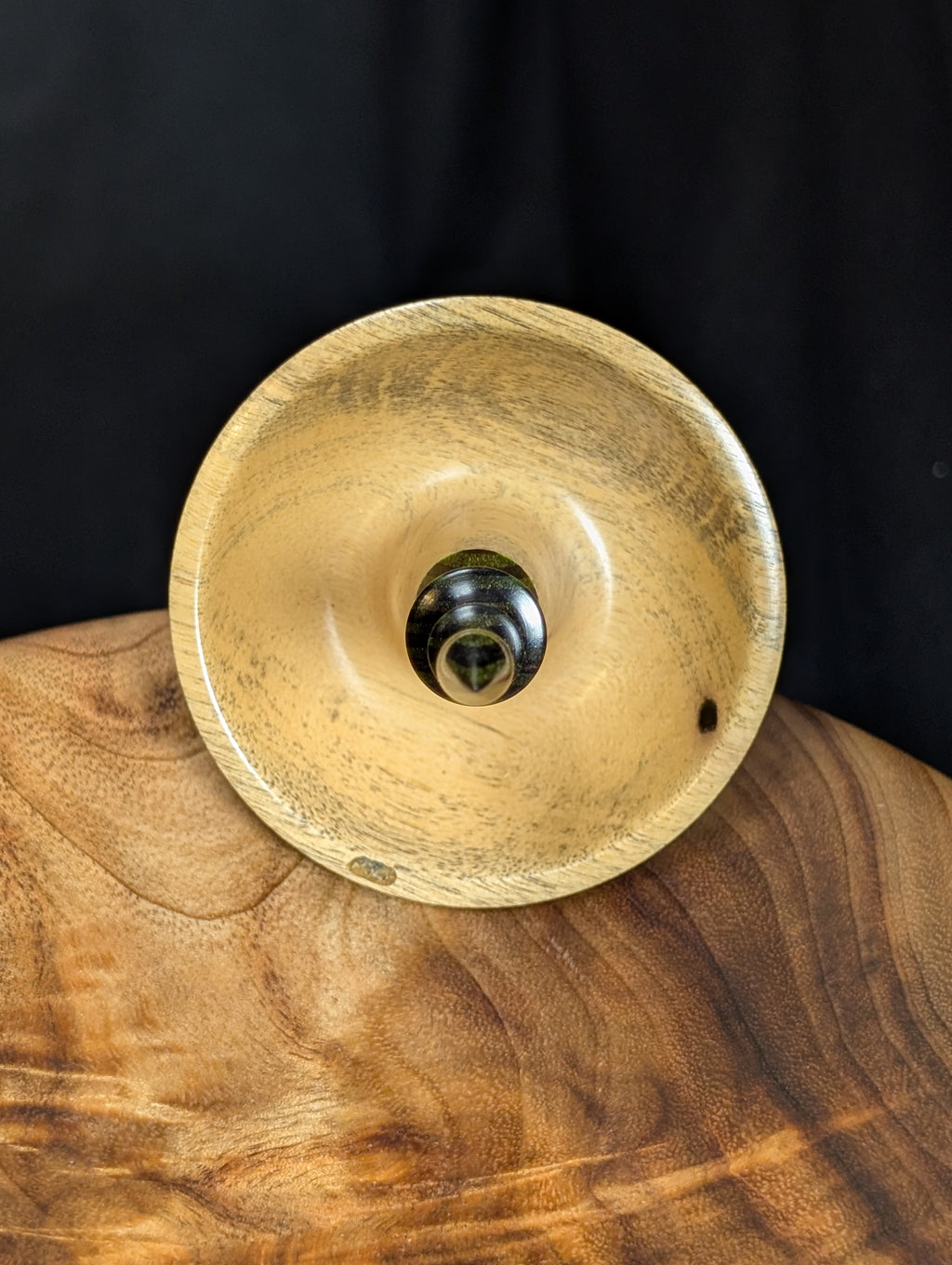 Black & White Ebony Tibetan Support Spindle