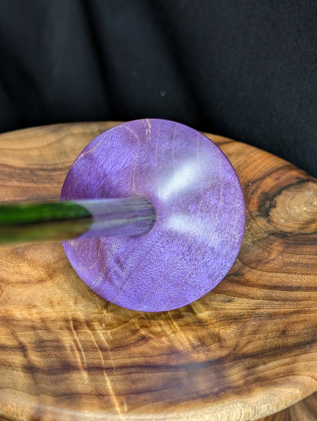 Quilted Maple Tibetan Support Spindle