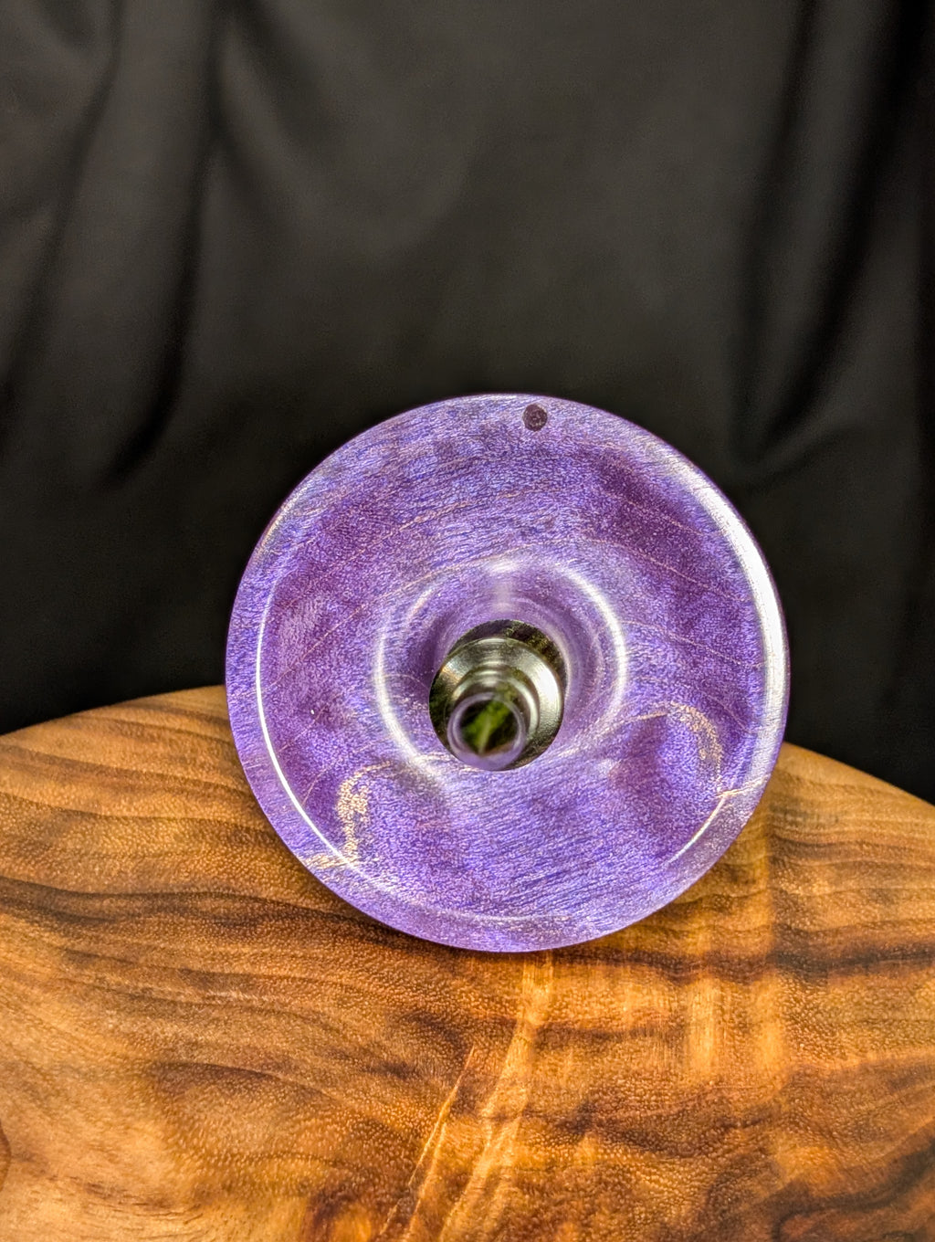 Quilted Maple Tibetan Support Spindle