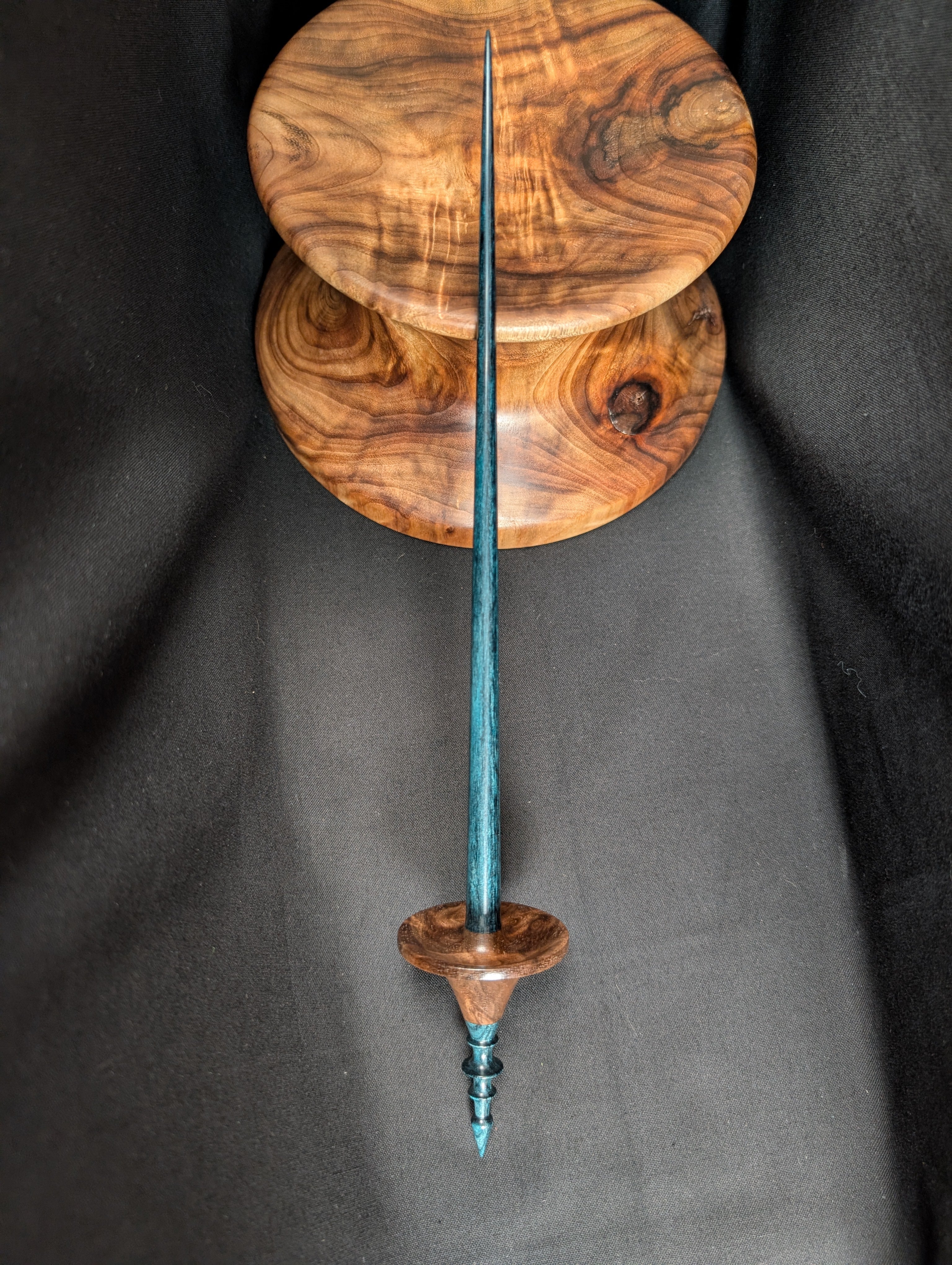 Claro Walnut Tibetan Support Spindle