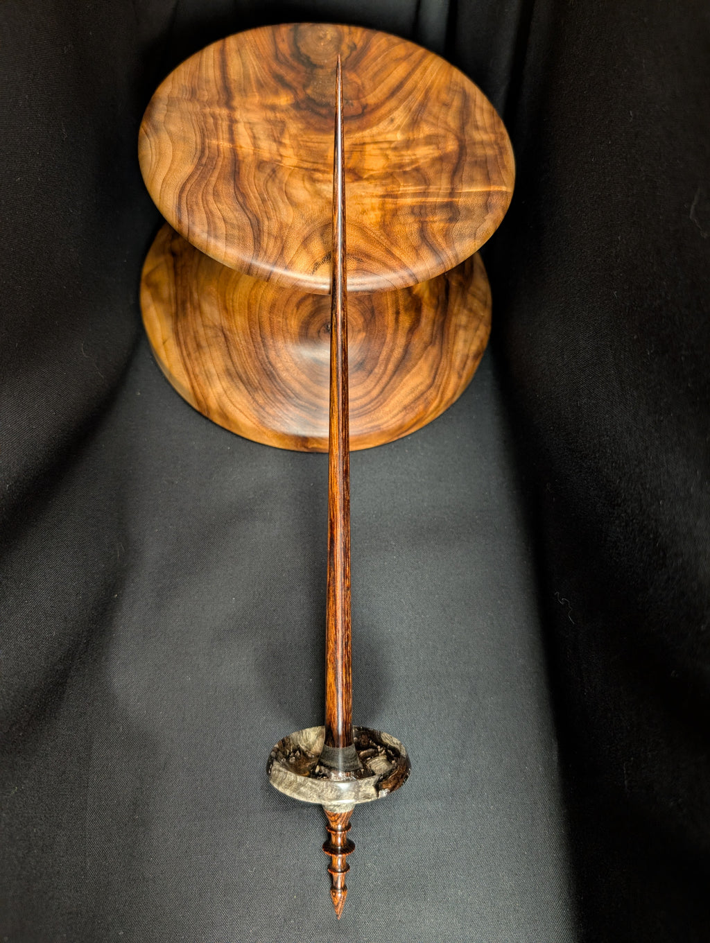 Buckeye Burl "Void" Tibetan Support Spindle