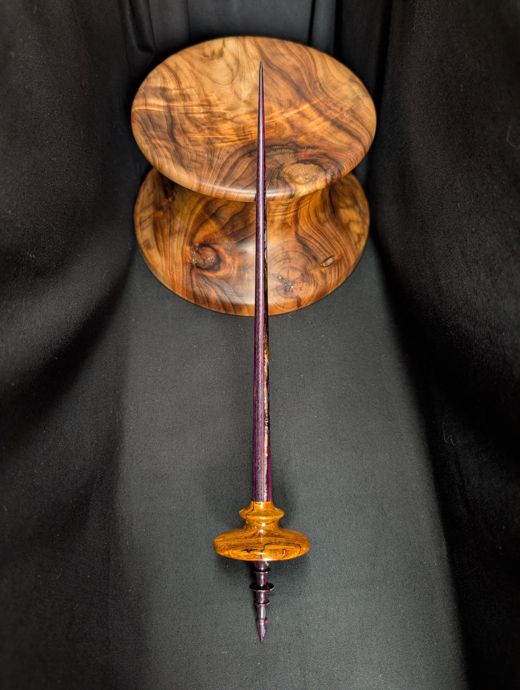 Punky Spalted Maple Tibeadan Support Spindle