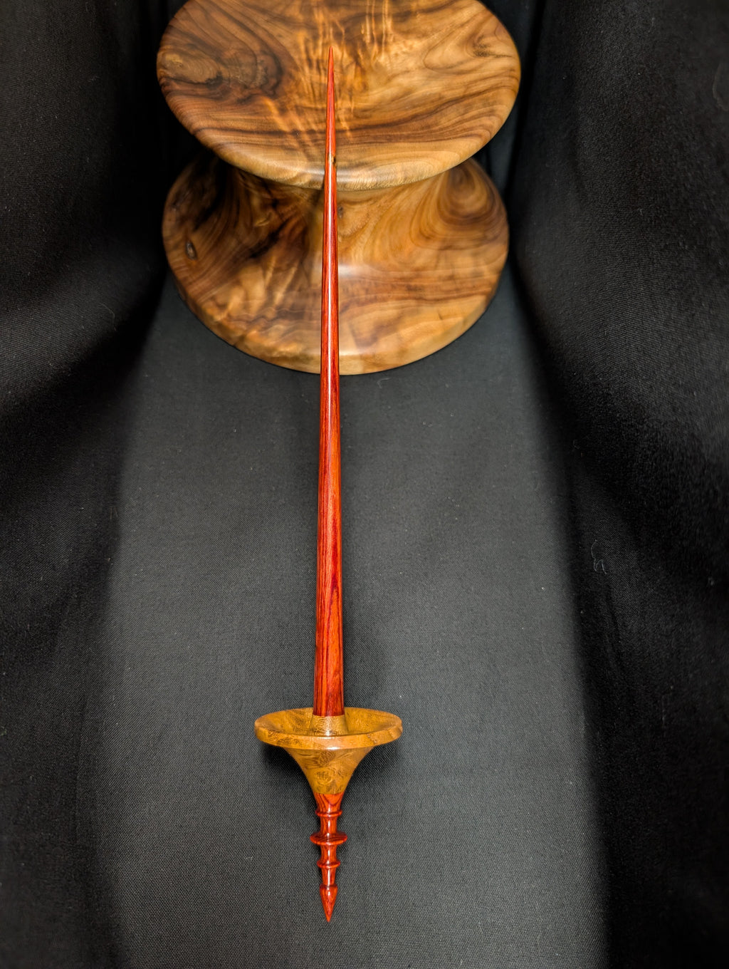 Osage Orange Burl Tibetan Support Spindle