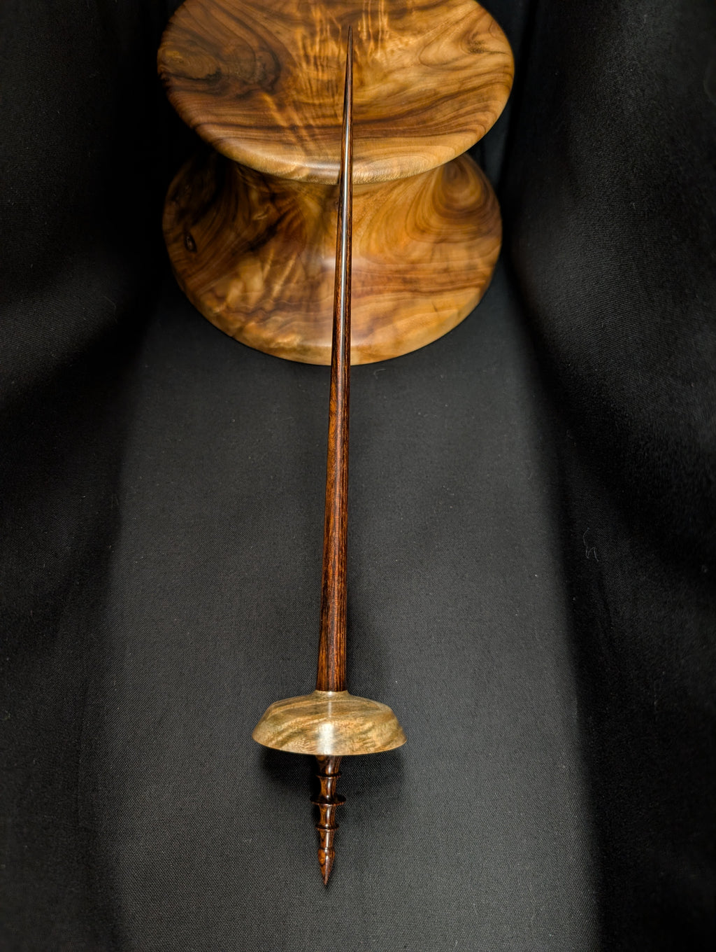 Claro Walnut Tibetan Support Spindle