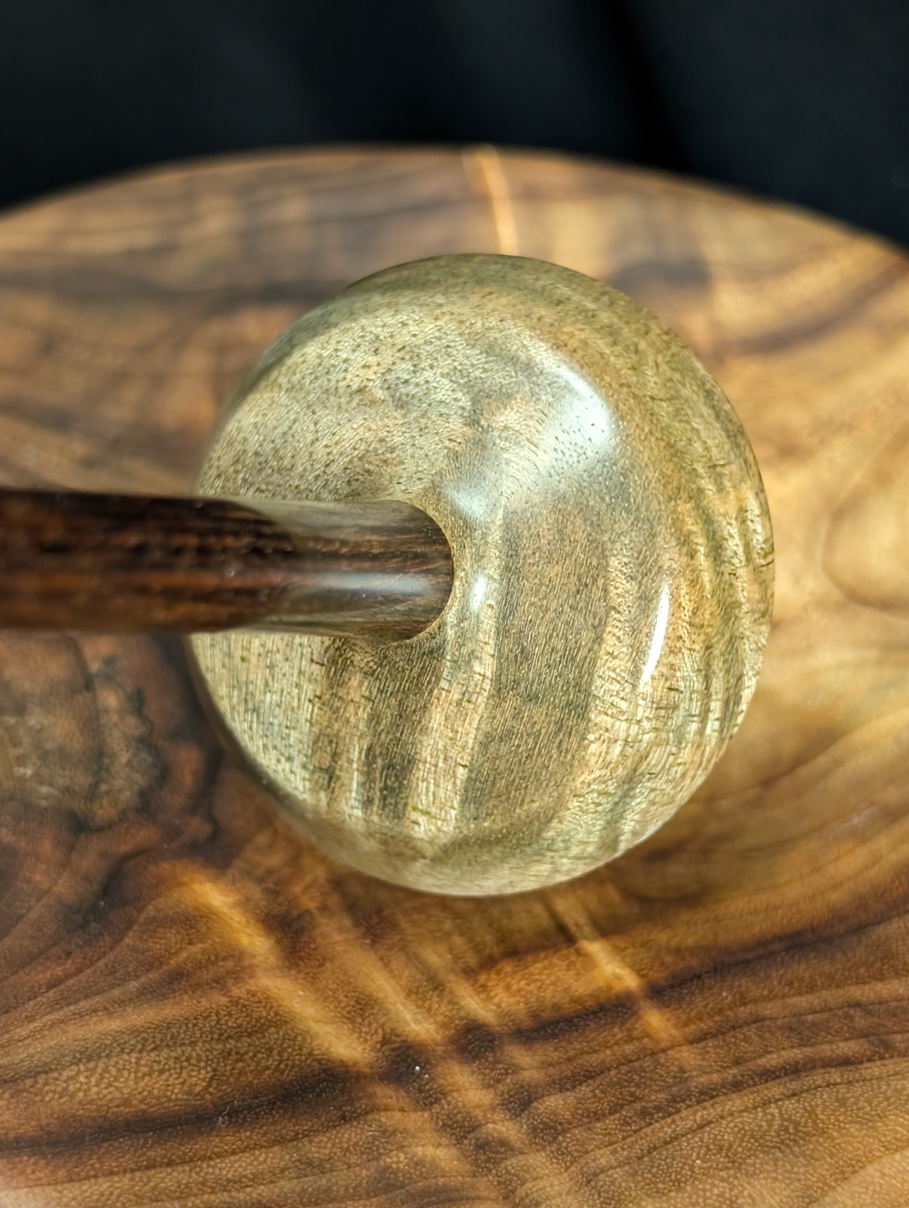 Claro Walnut Tibetan Support Spindle