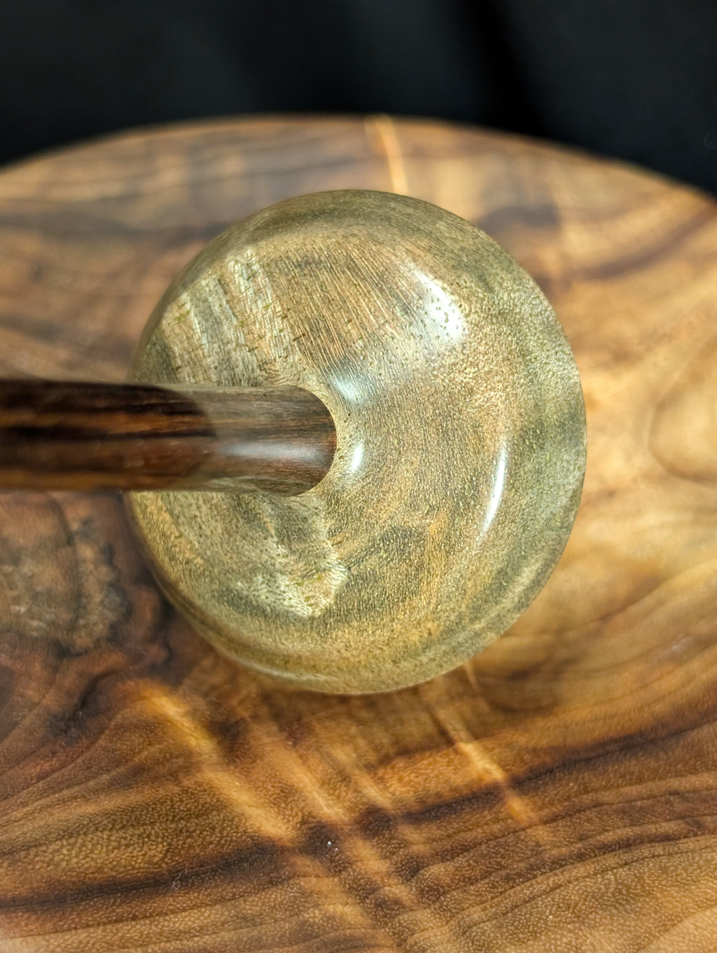 Claro Walnut Tibetan Support Spindle