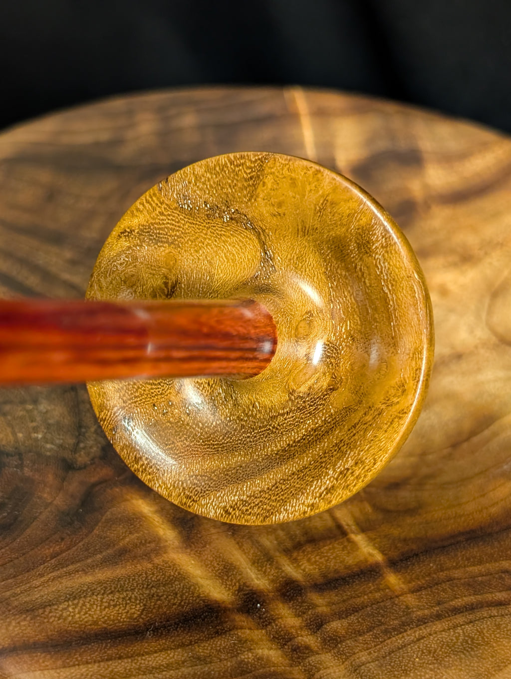 Osage Orange Burl Tibetan Support Spindle