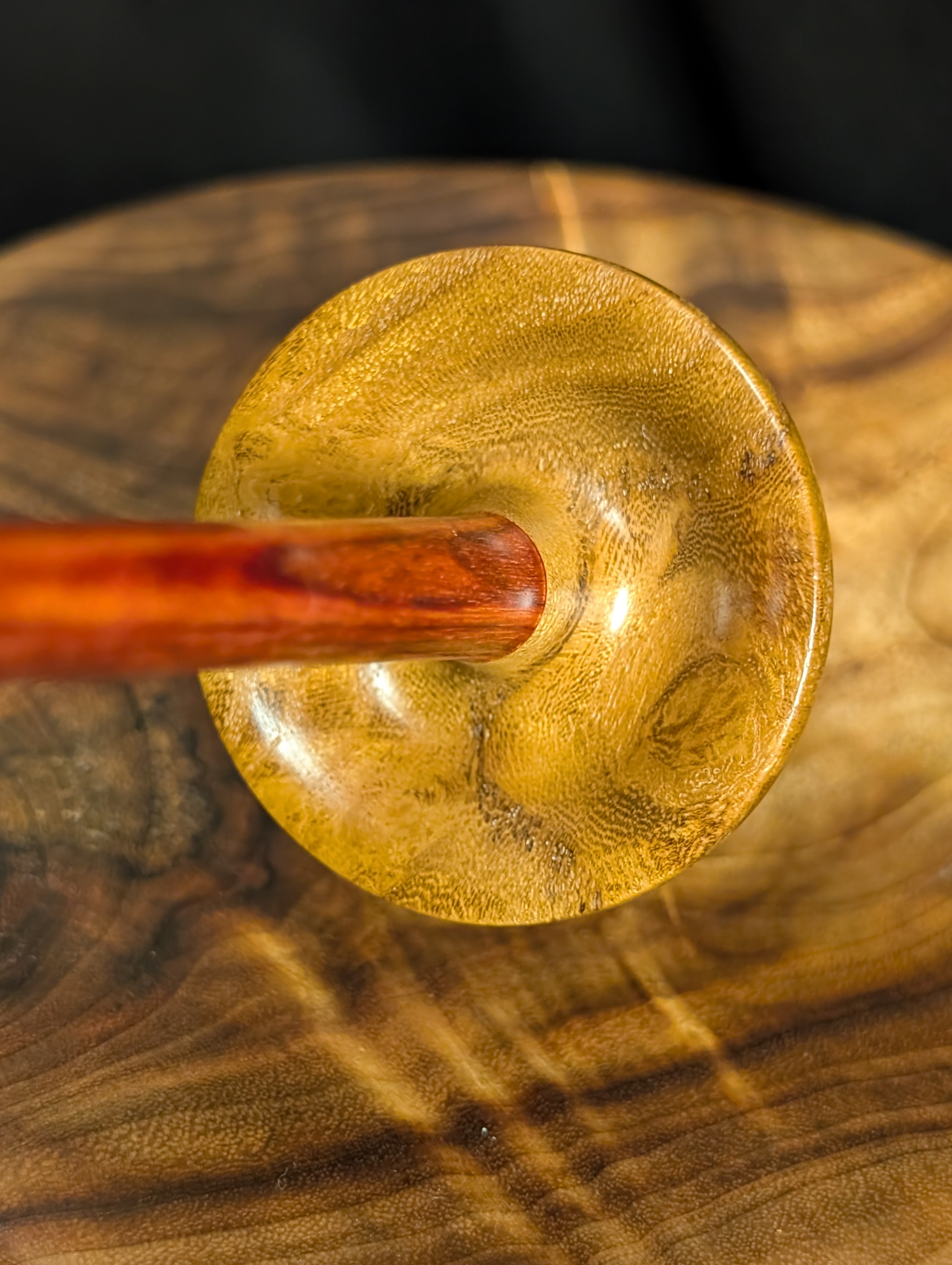 Osage Orange Burl Tibetan Support Spindle