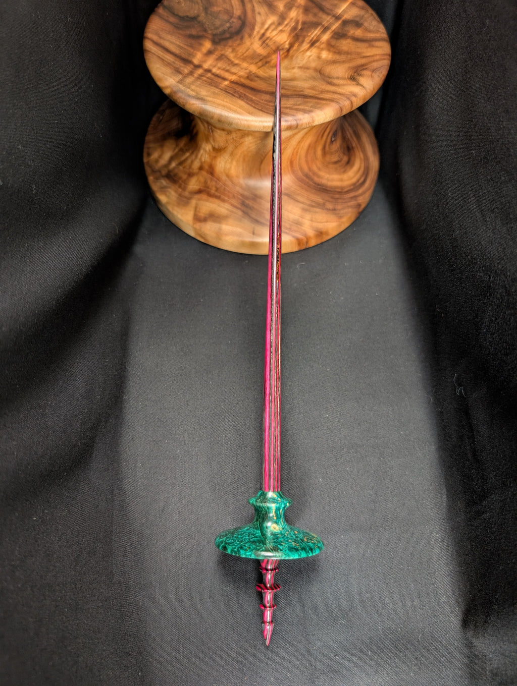 Amboyna Burl Tibeadan Support Spindle