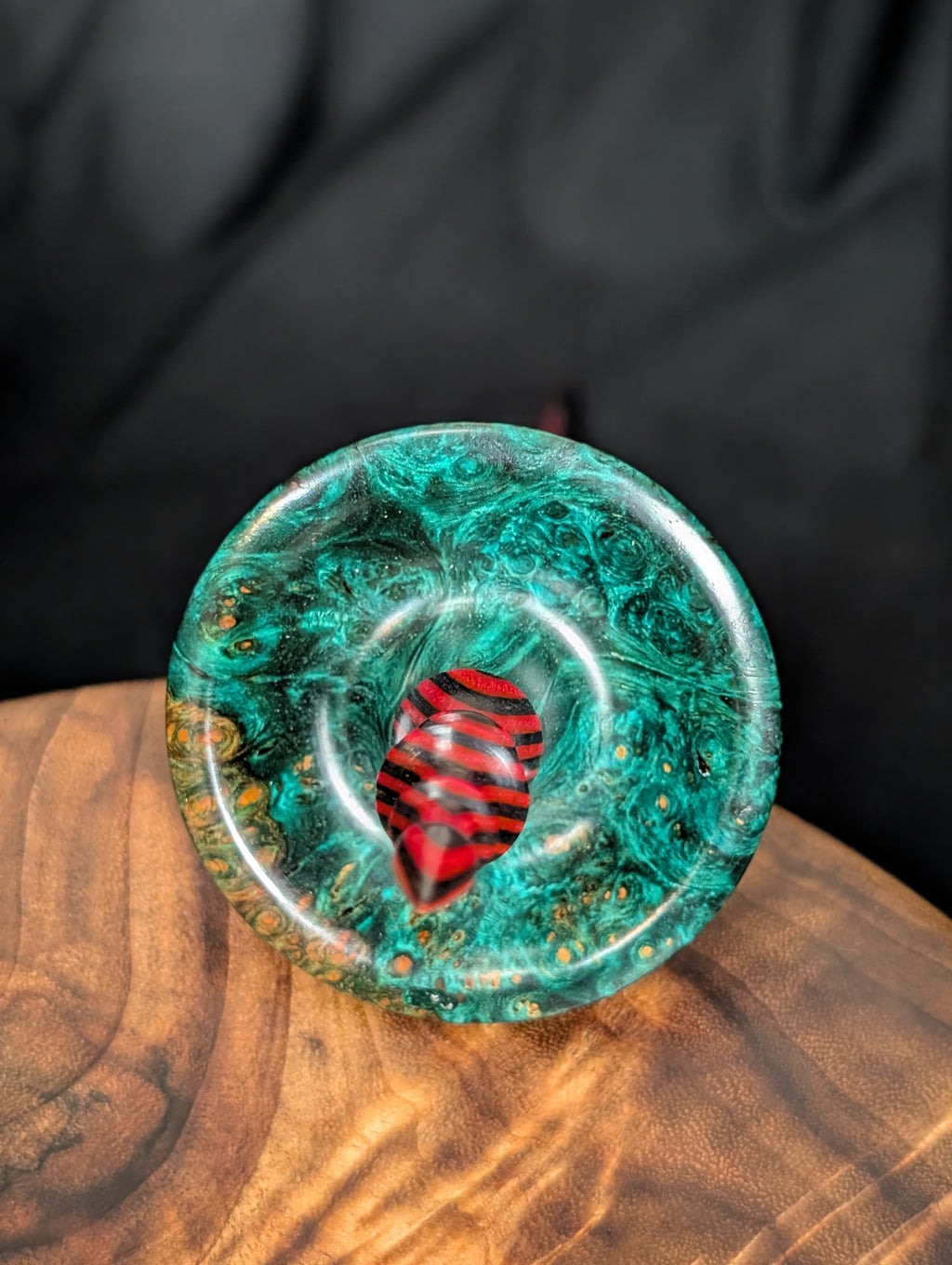 Amboyna Burl Tibeadan Support Spindle