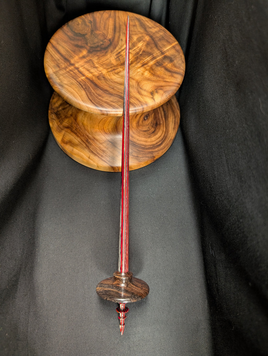 Burmese Blackwood Tibeadan Support Spindle